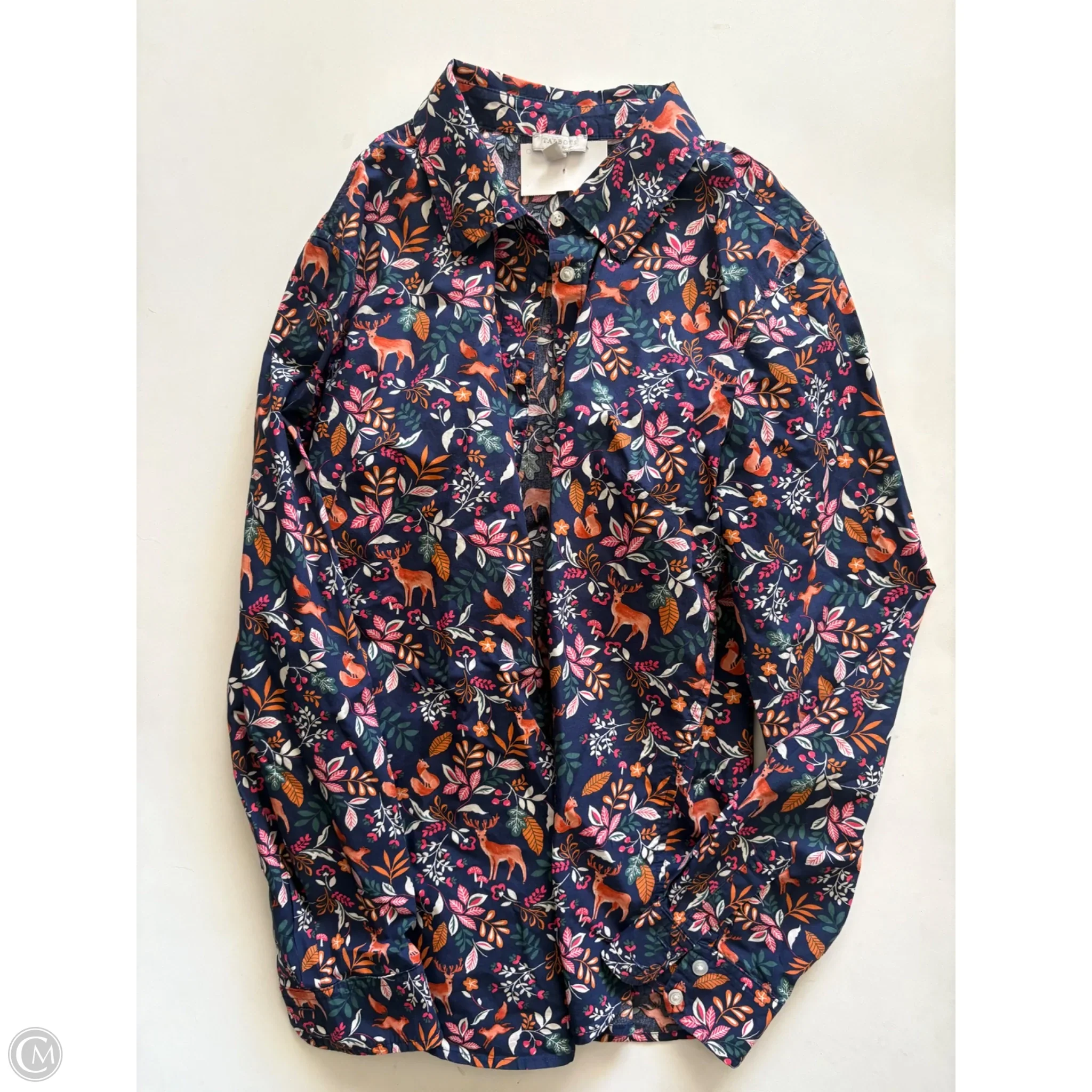 Top Long Sleeve By Talbots In Floral Print, Size: M - Image 1