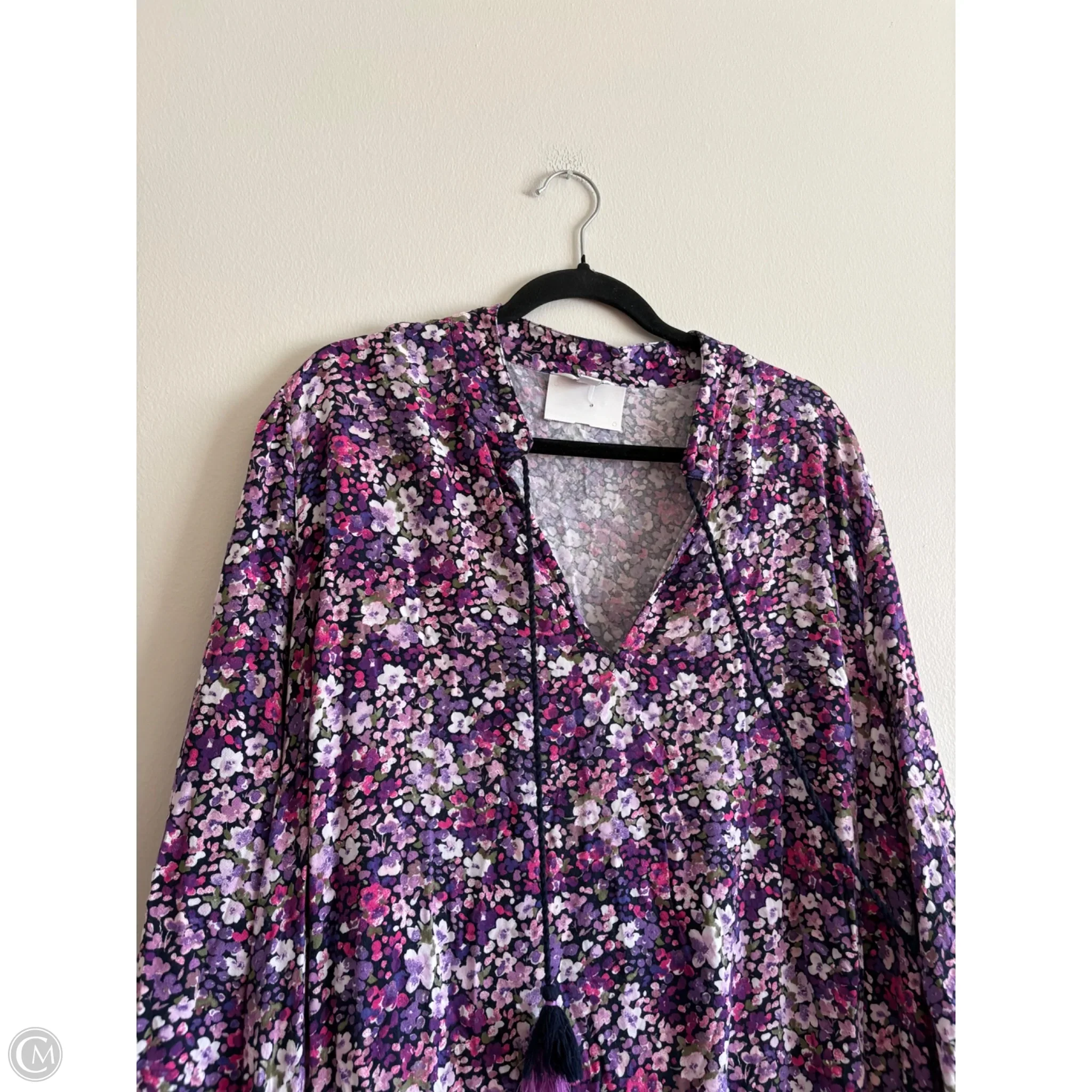 Dress Casual Midi By Crown And Ivy In Purple, Size: 2x - Image 3