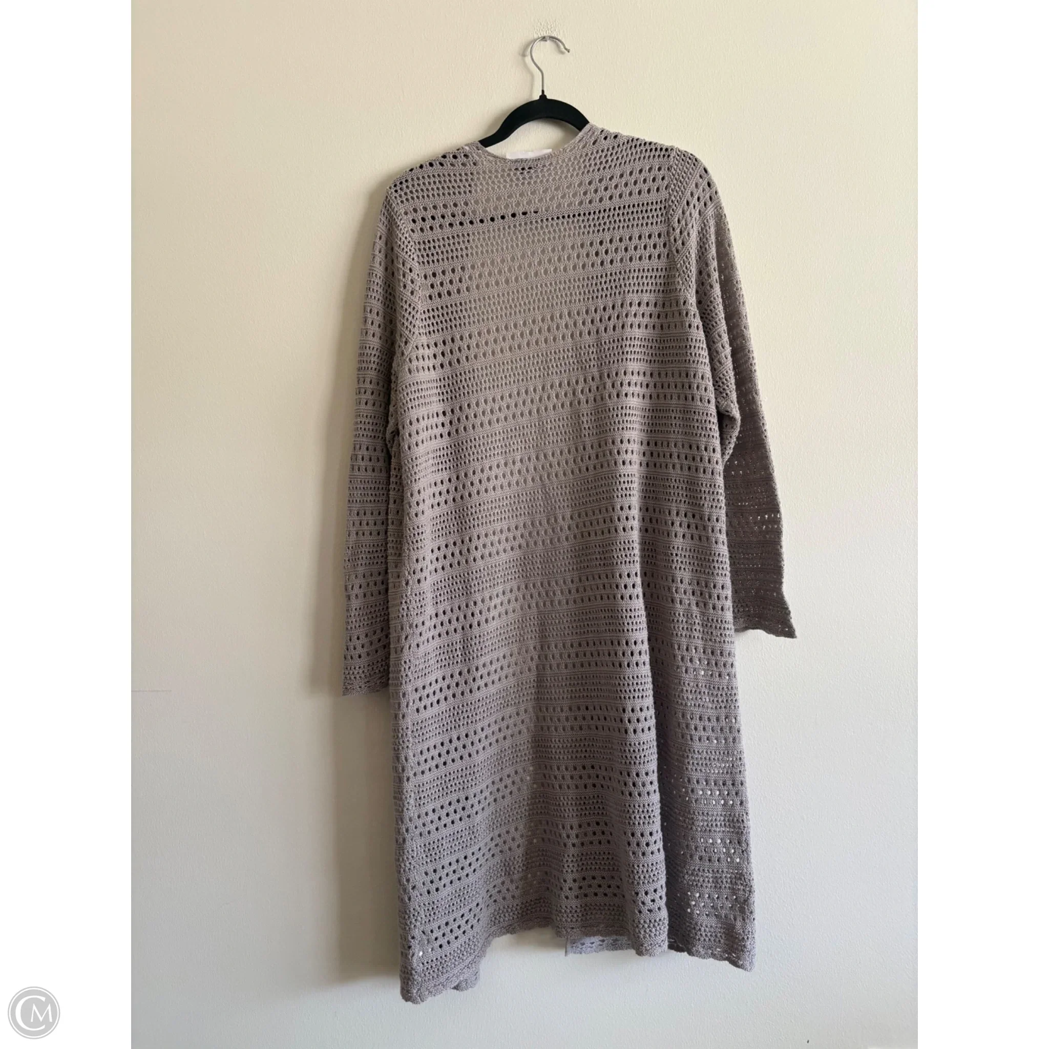 Sweater Cardigan By Torrid In Grey, Size: 2x - Image 2