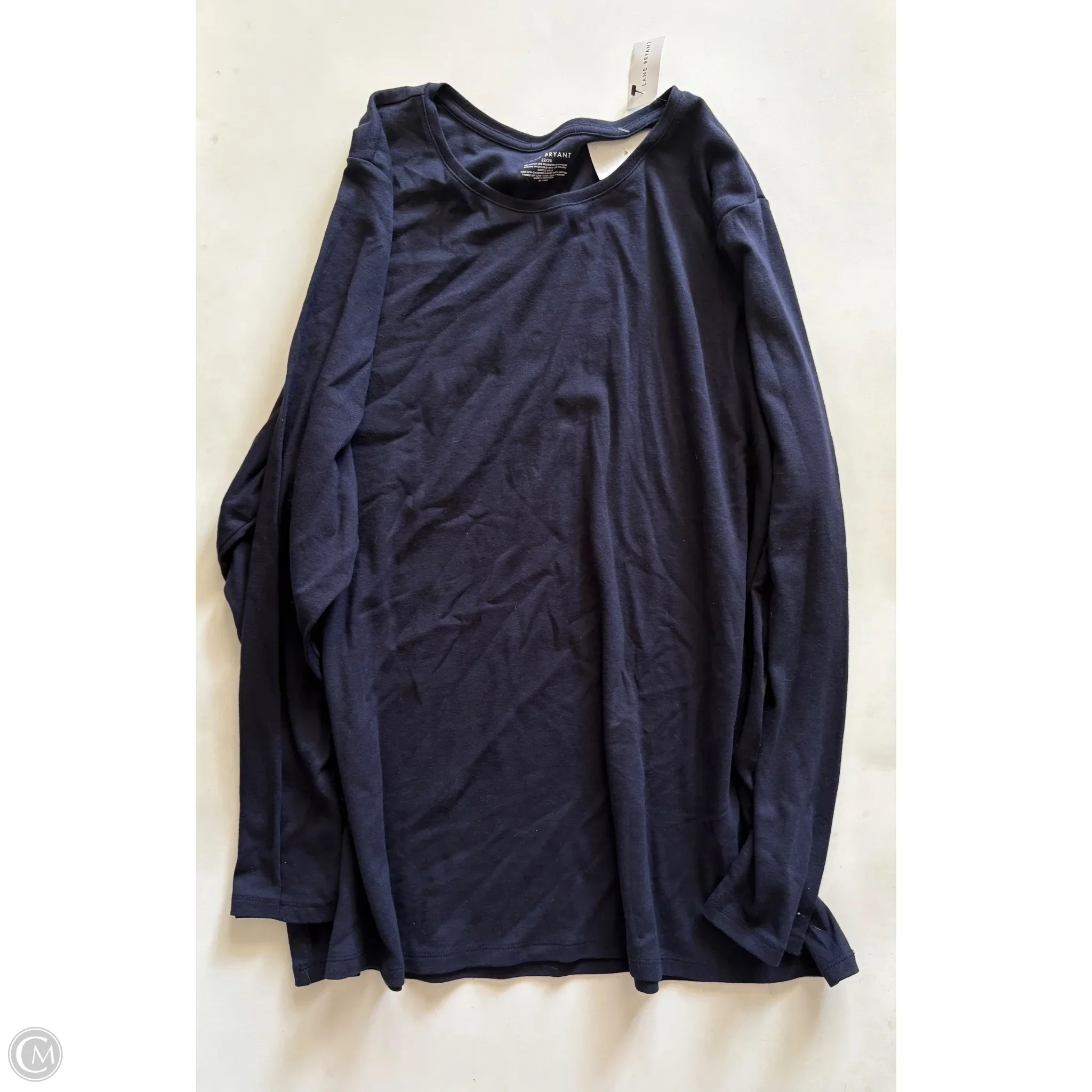Top Long Sleeve By Lane Bryant In Navy, Size: 22 - Image 1