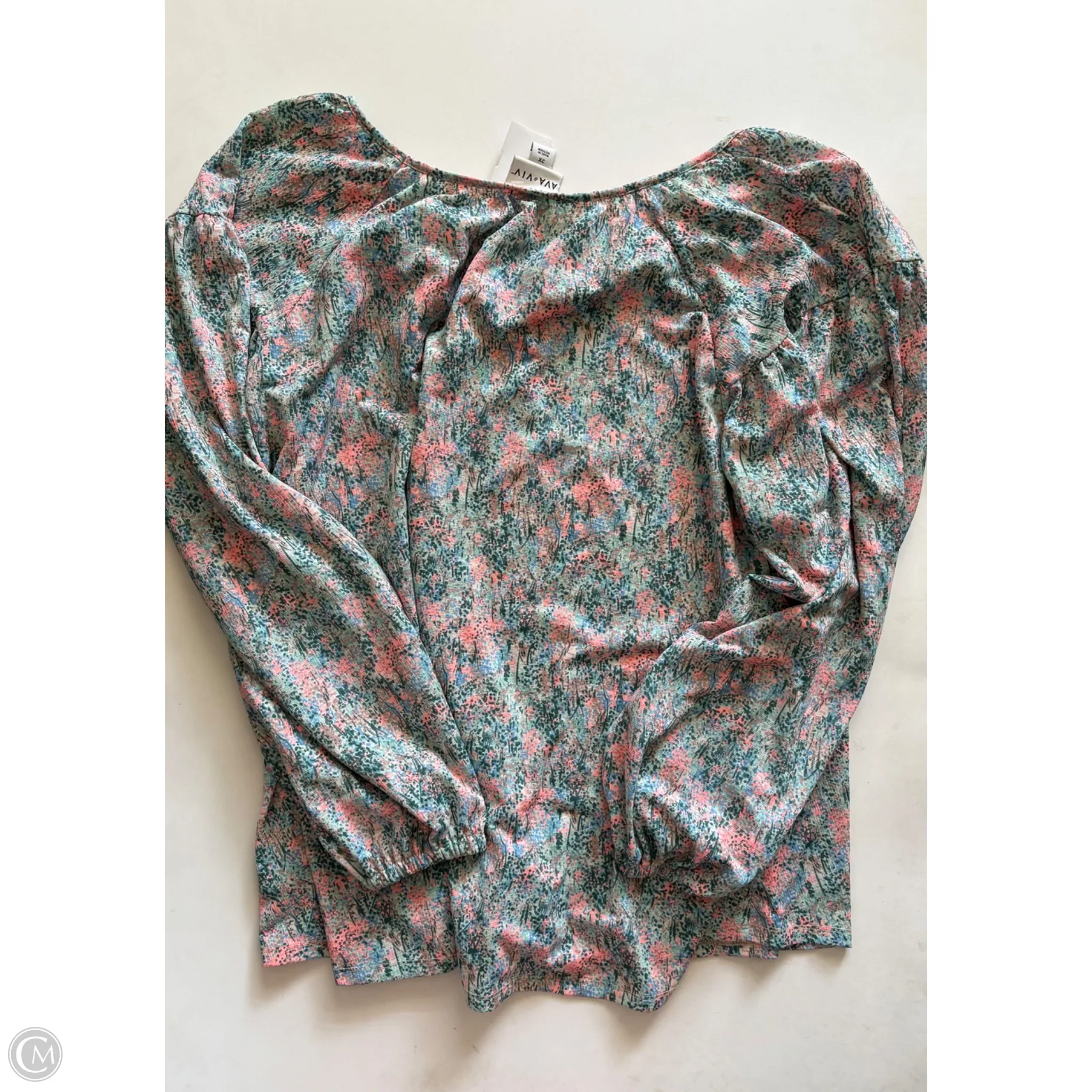 Top Long Sleeve By Ava & Viv In Floral Print, Size: 2x - Image 2