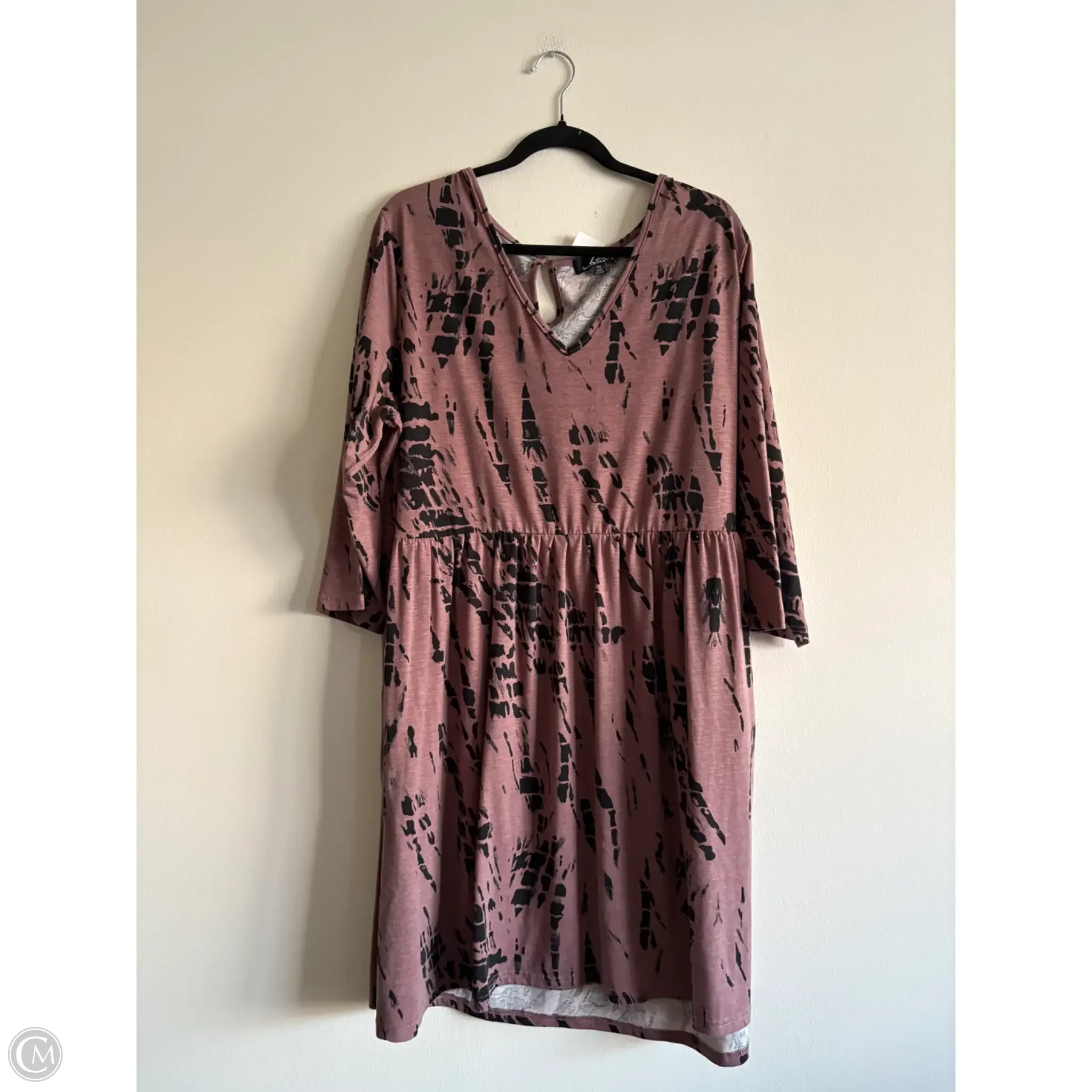 Dress Casual Midi By Suzanne Betro In Black, Size: 3x - Image 1