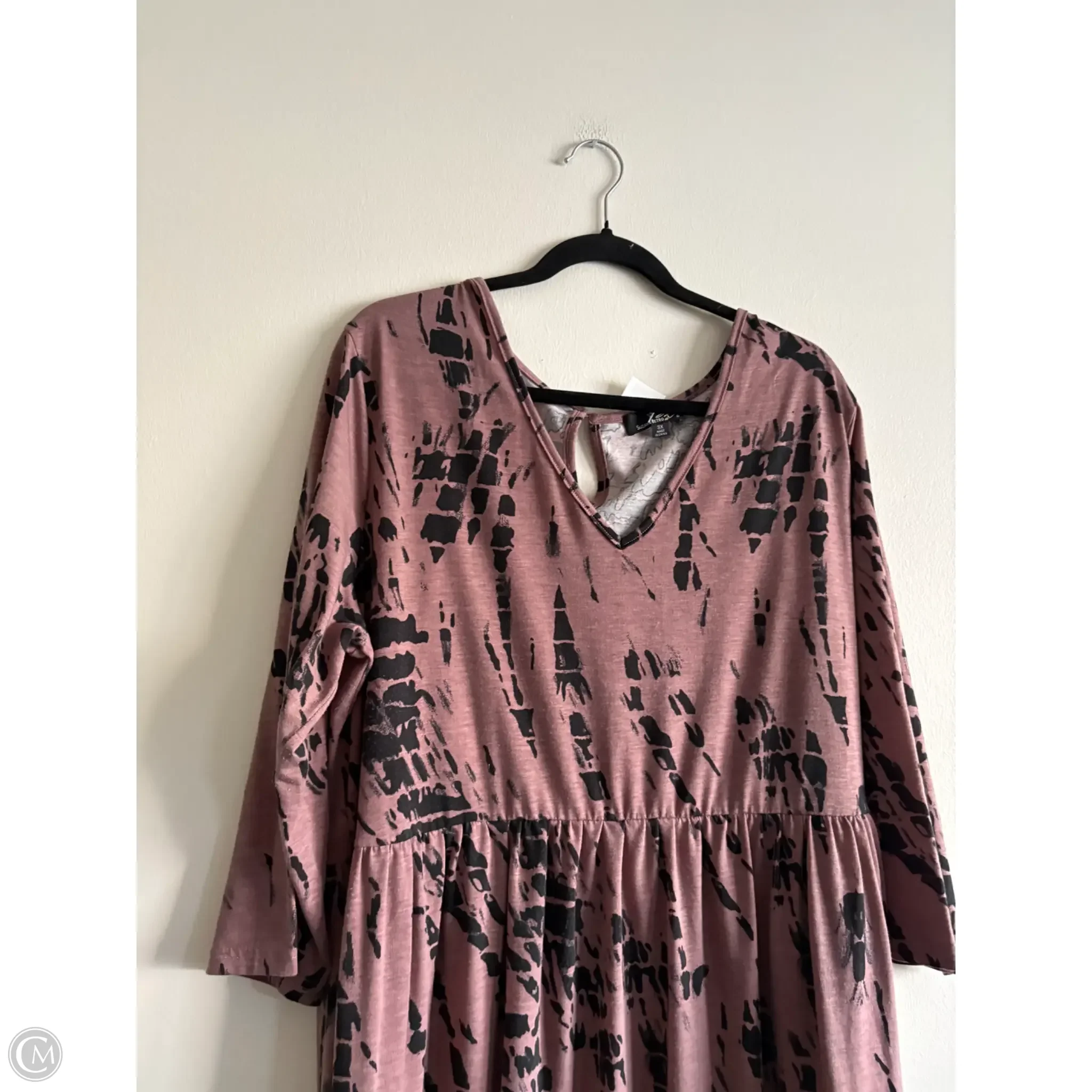 Dress Casual Midi By Suzanne Betro In Black, Size: 3x - Image 3