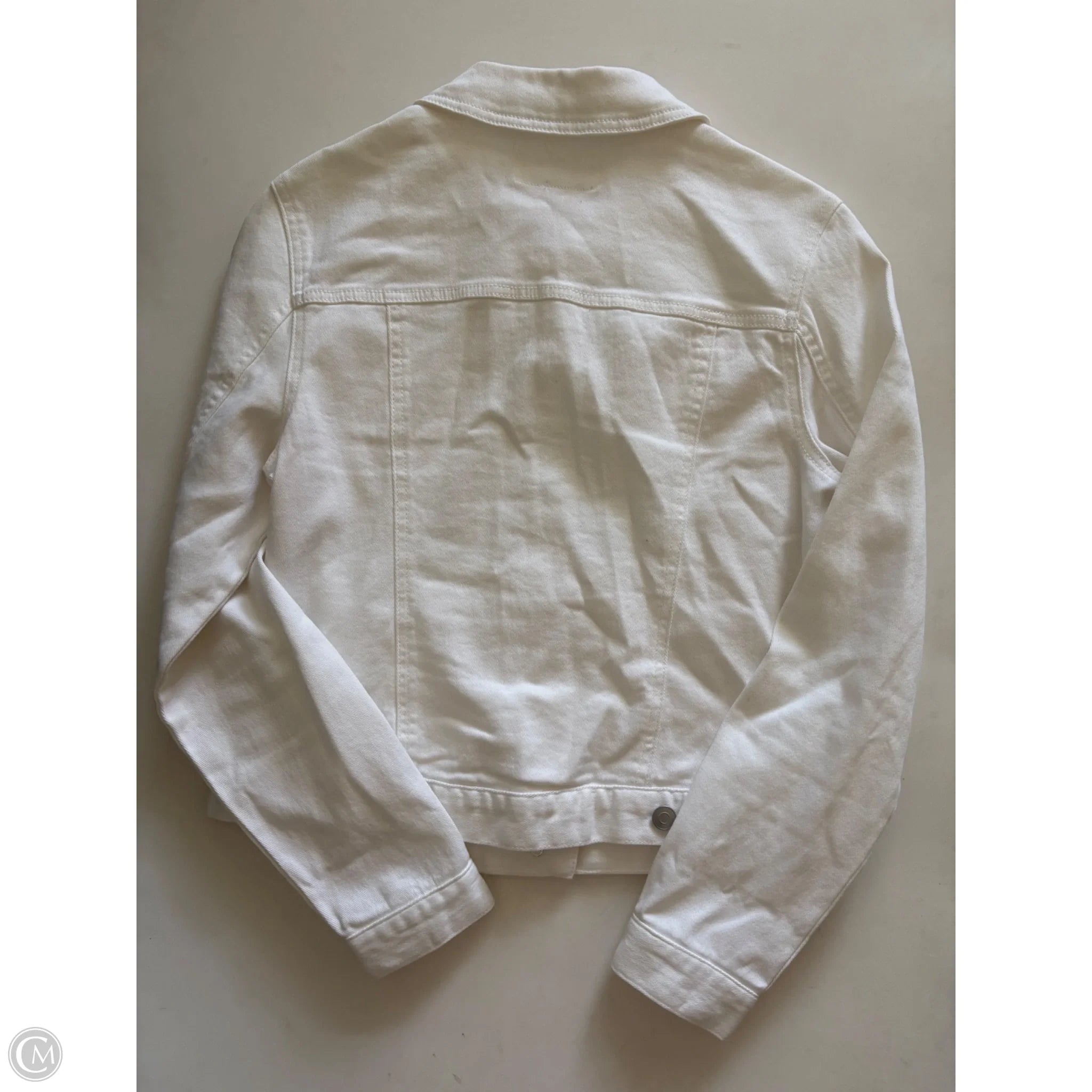Jacket Denim By Time And Tru In White, Size: S - Image 2