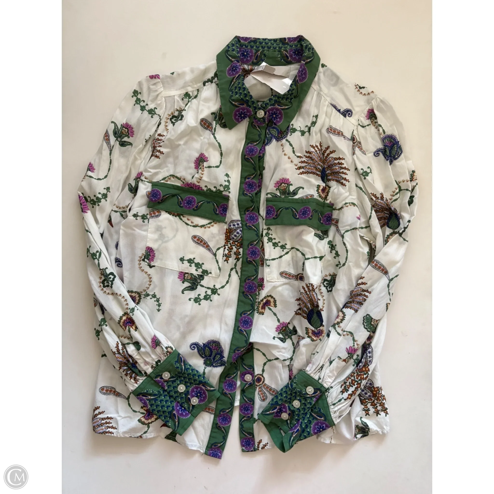 Top Long Sleeve By Loft In Floral Print, Size: S - Image 1