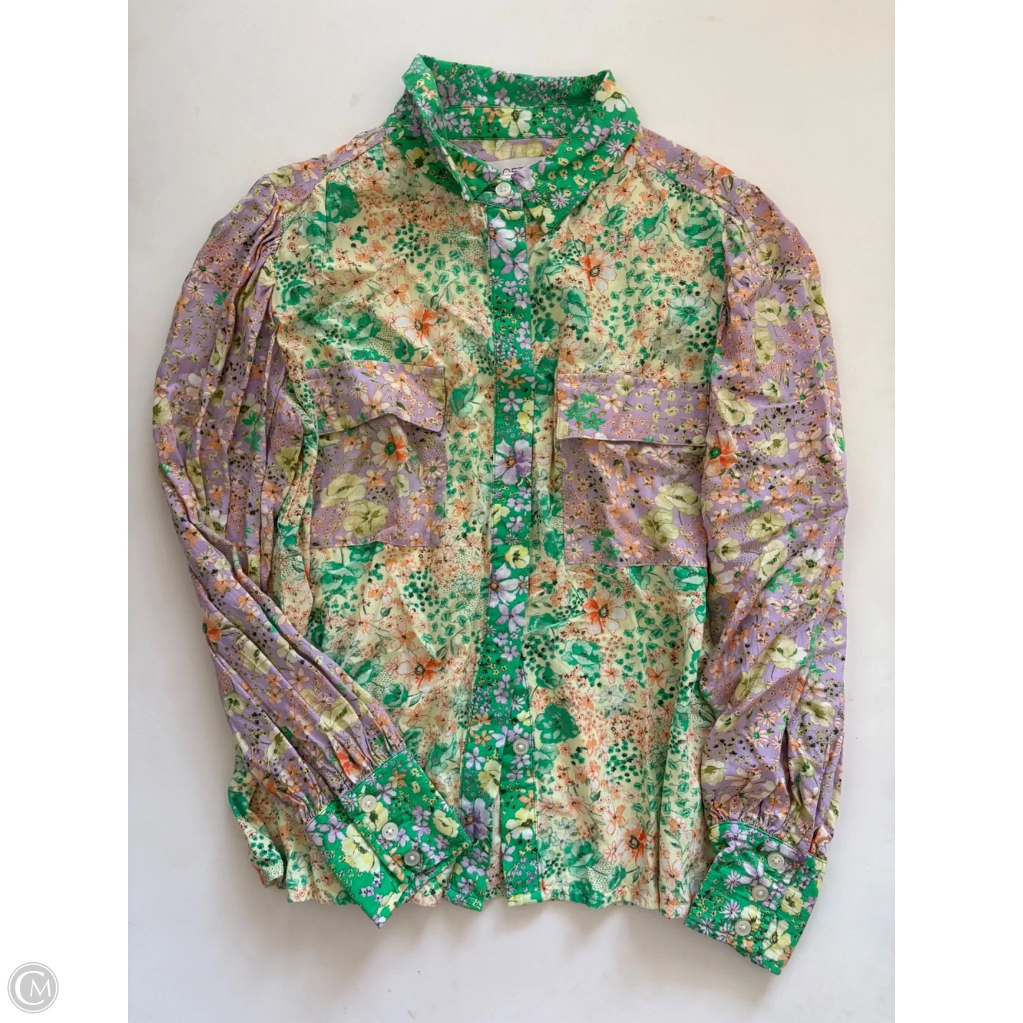 Top Long Sleeve By Loft In Floral Print, Size: Xs - Image 1