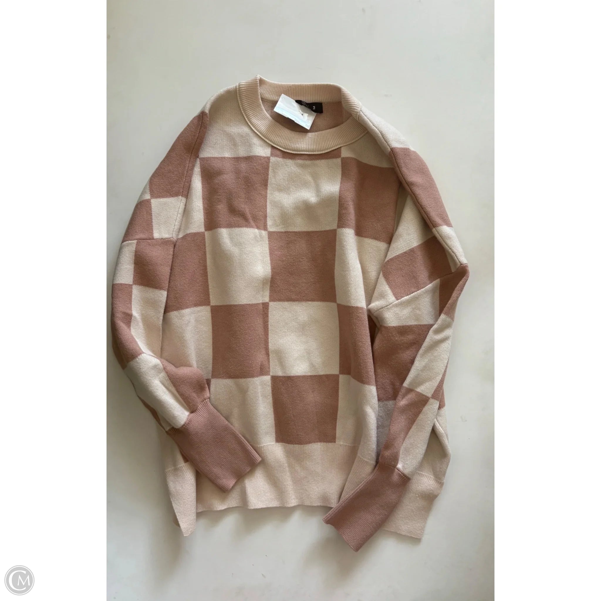 Sweater By Lillusory In Plaid Pattern, Size: M - Image 1
