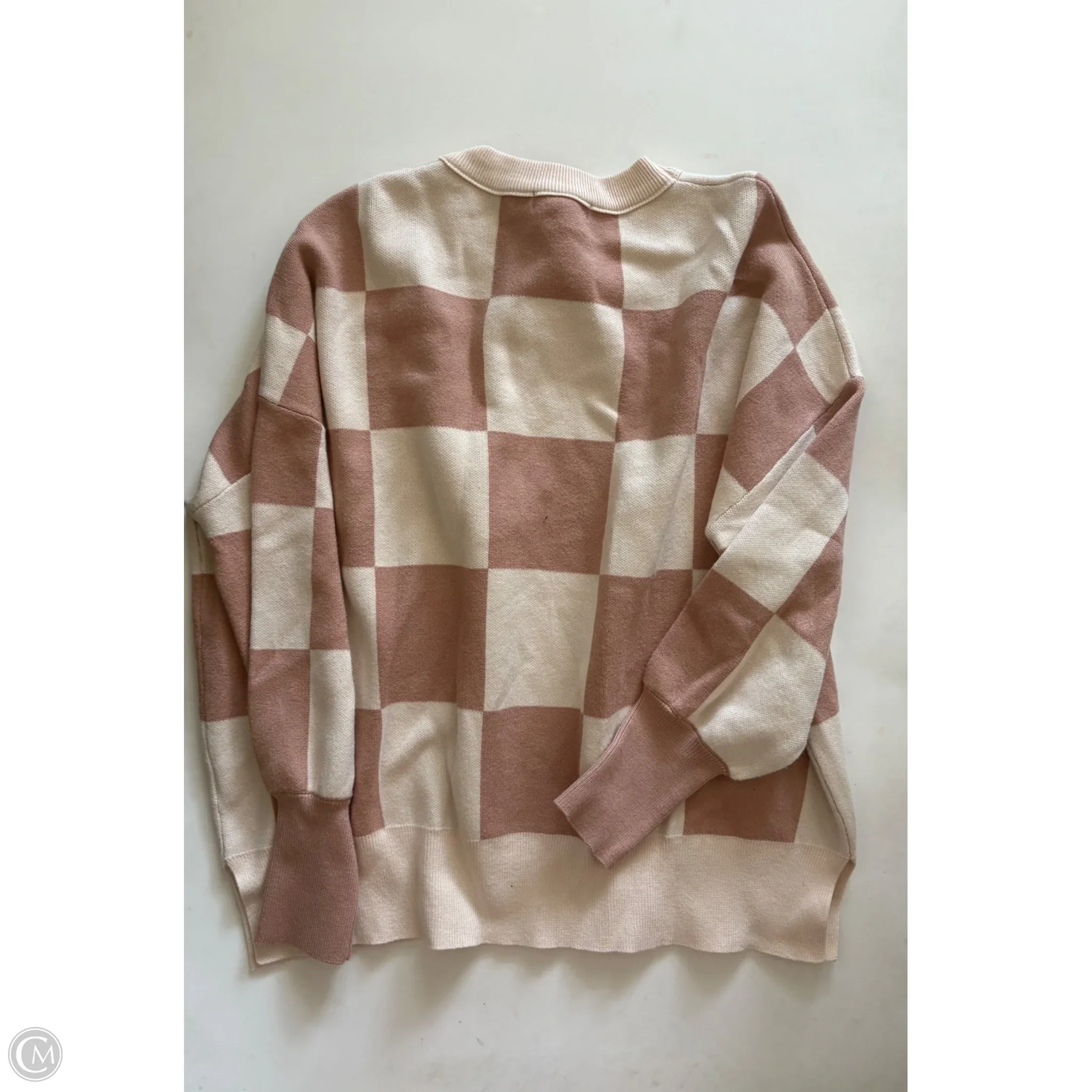 Sweater By Lillusory In Plaid Pattern, Size: M - Image 2