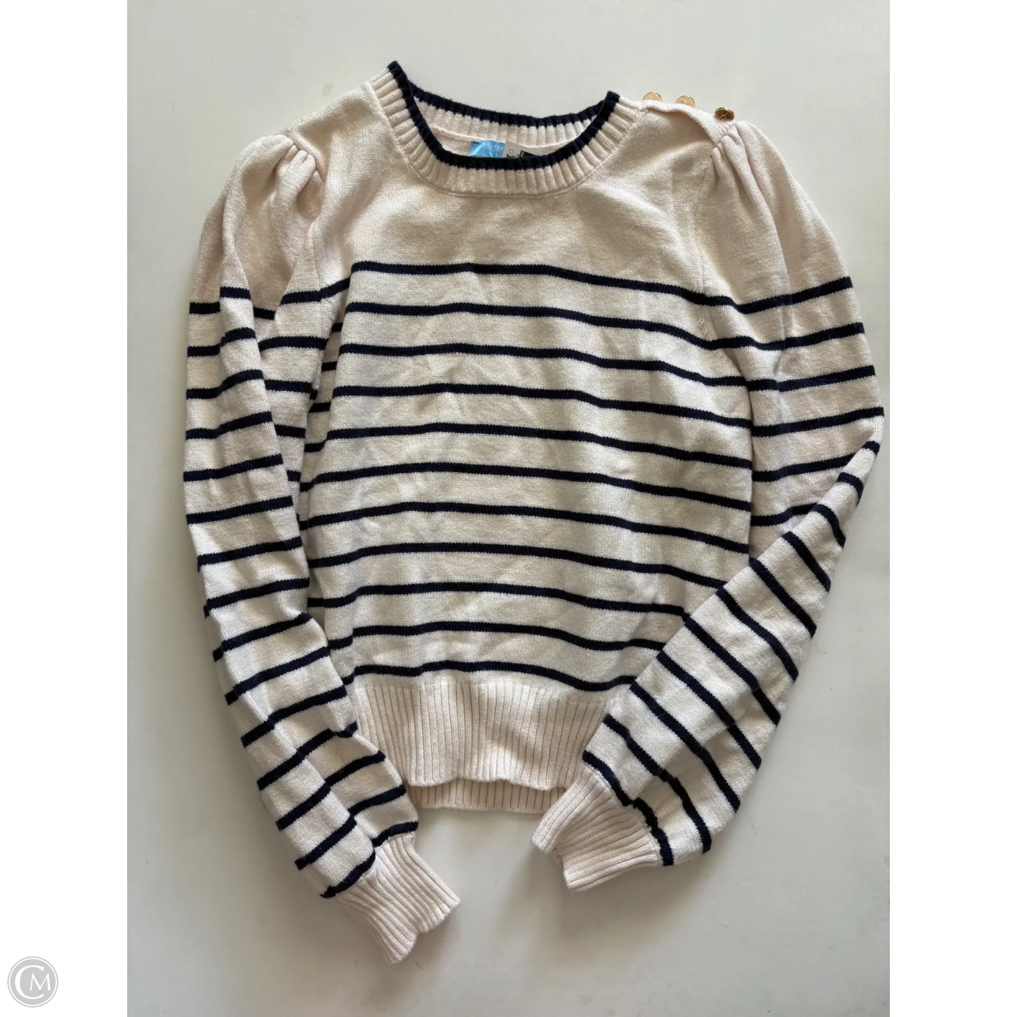 Sweater By Draper James Rsvp In Striped Pattern, Size: L - Image 1