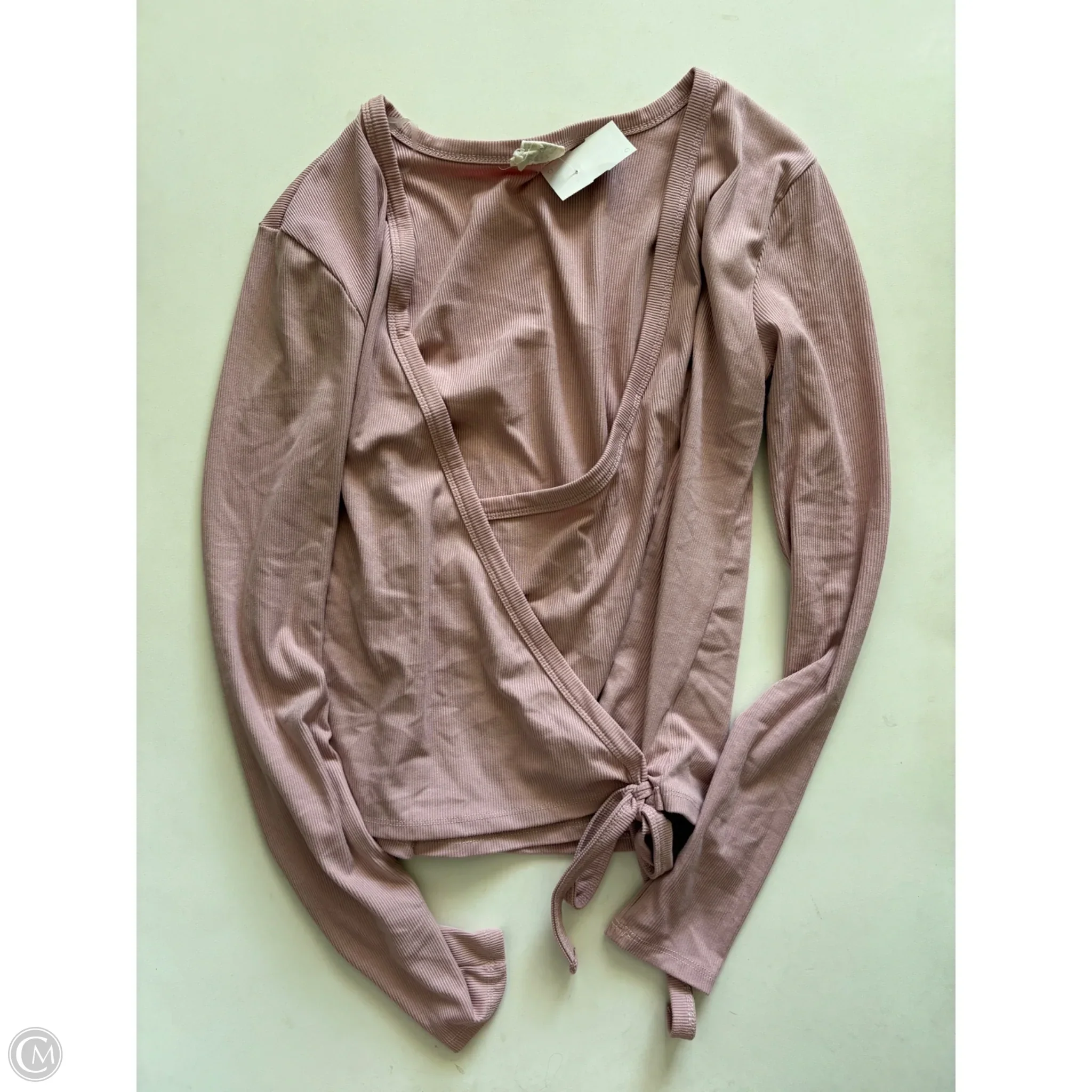 Top Long Sleeve By Cmc In Pink, Size: M - Image 1