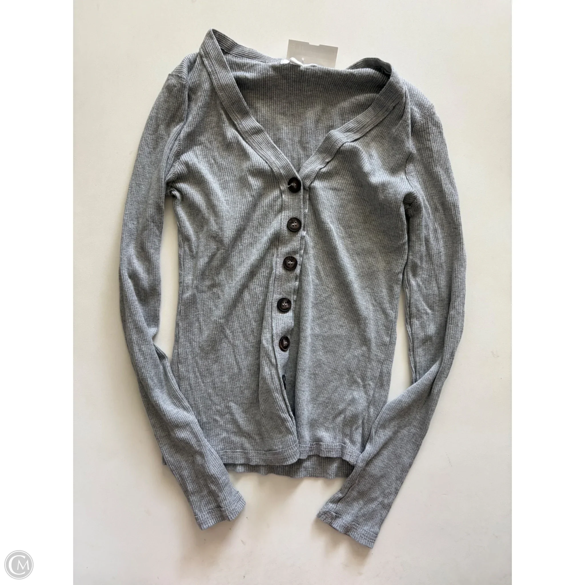 Sweater Cardigan By hASH tAG In Grey, Size: L - Image 1