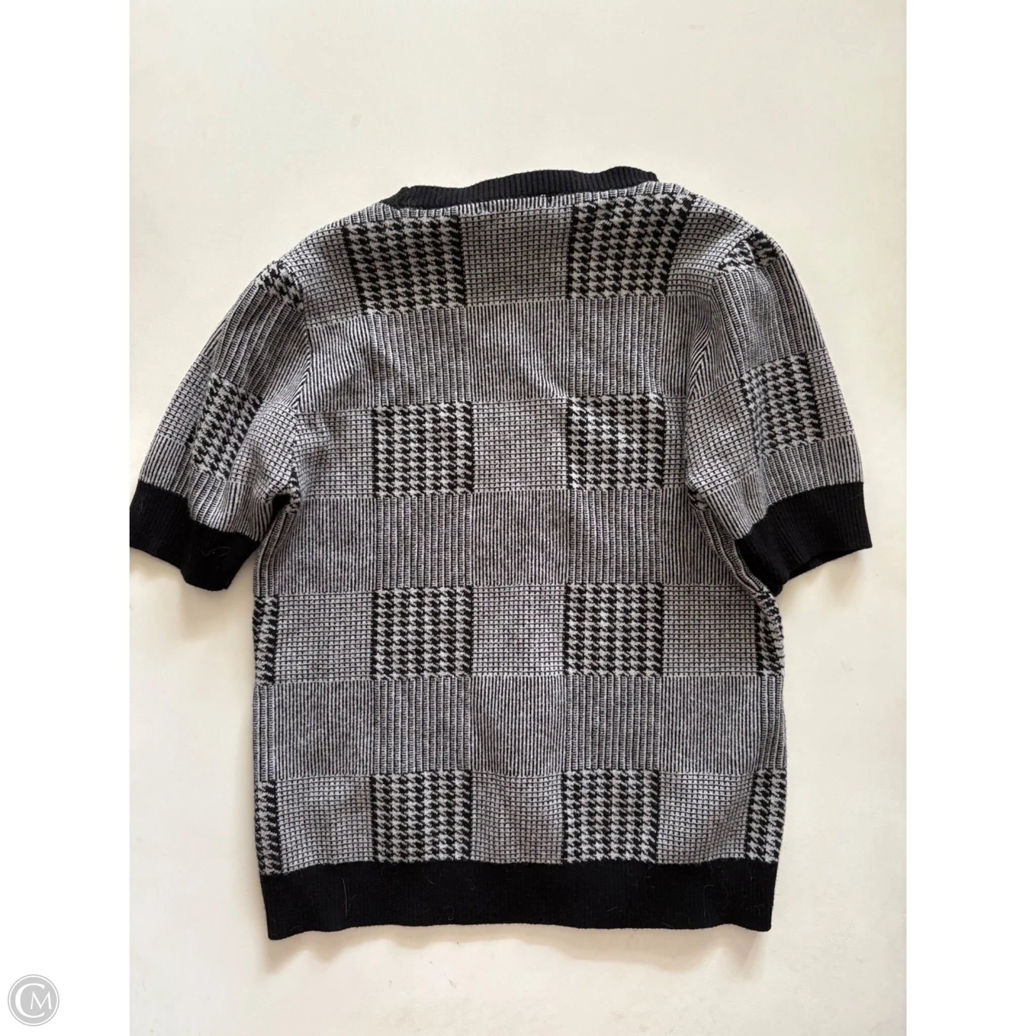 Sweater Short Sleeve By Kaily In Black, Size: M - Image 2