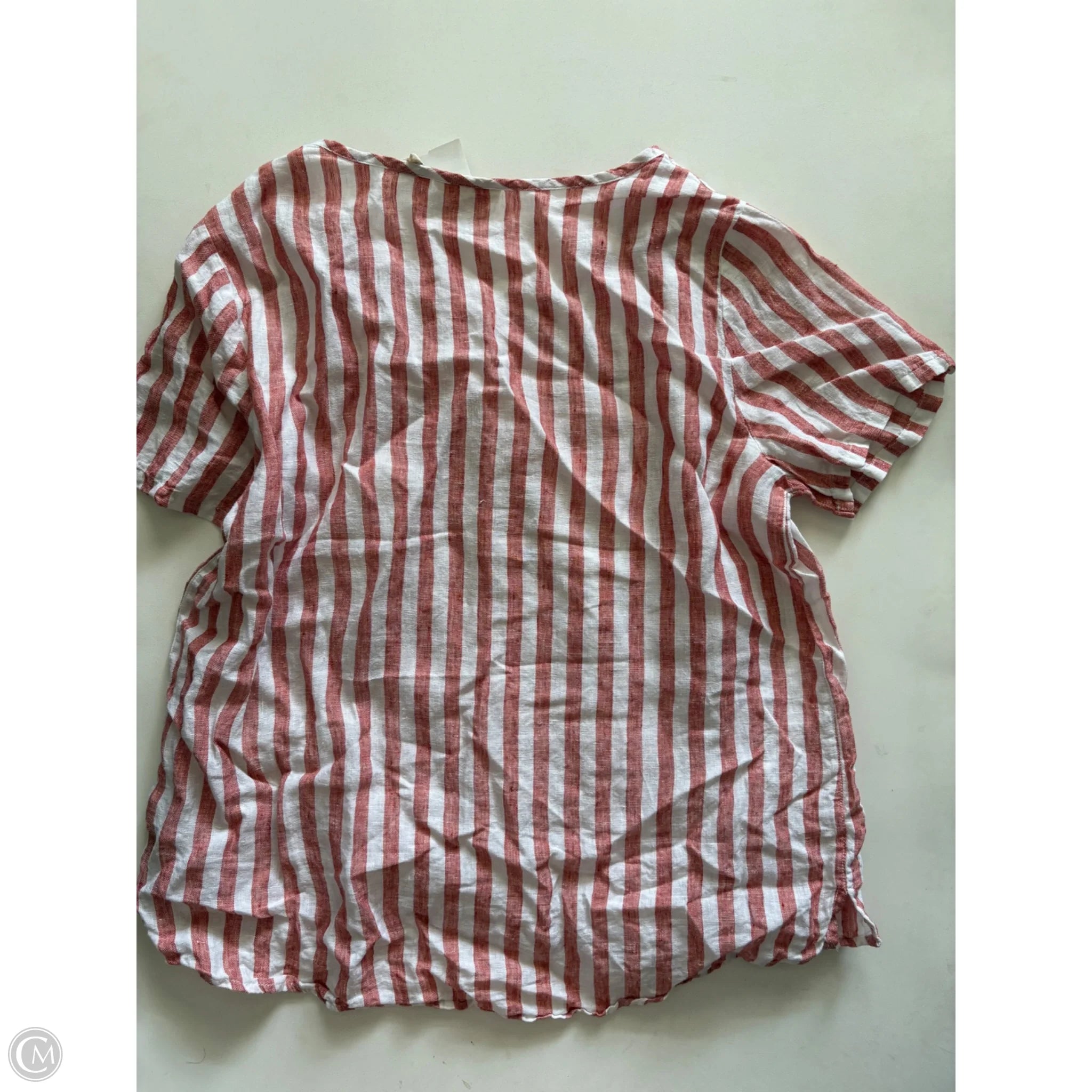 Top Short Sleeve By Christian Siriano In Striped Pattern, Size: M - Image 2