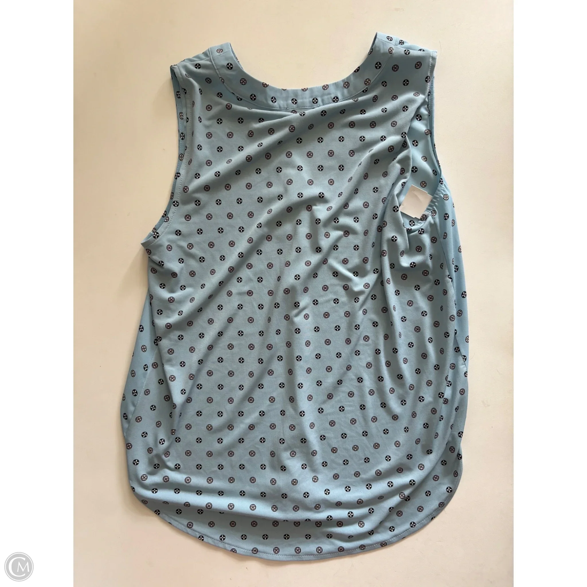 Blouse Sleeveless By Ann Taylor In Blue, Size: Xs - Image 2