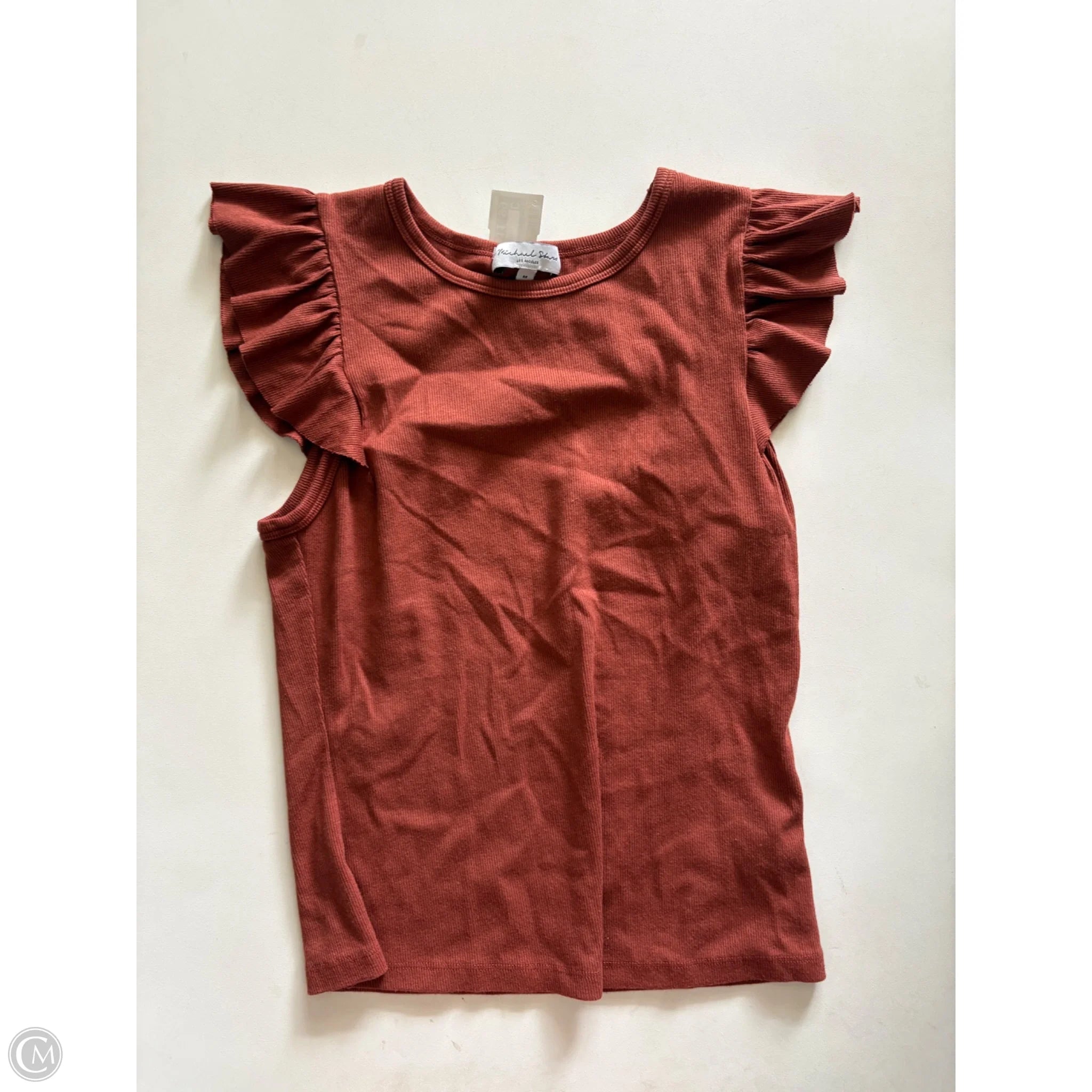 Top Short Sleeve By Michael Stars In Brown, Size: M - Image 1