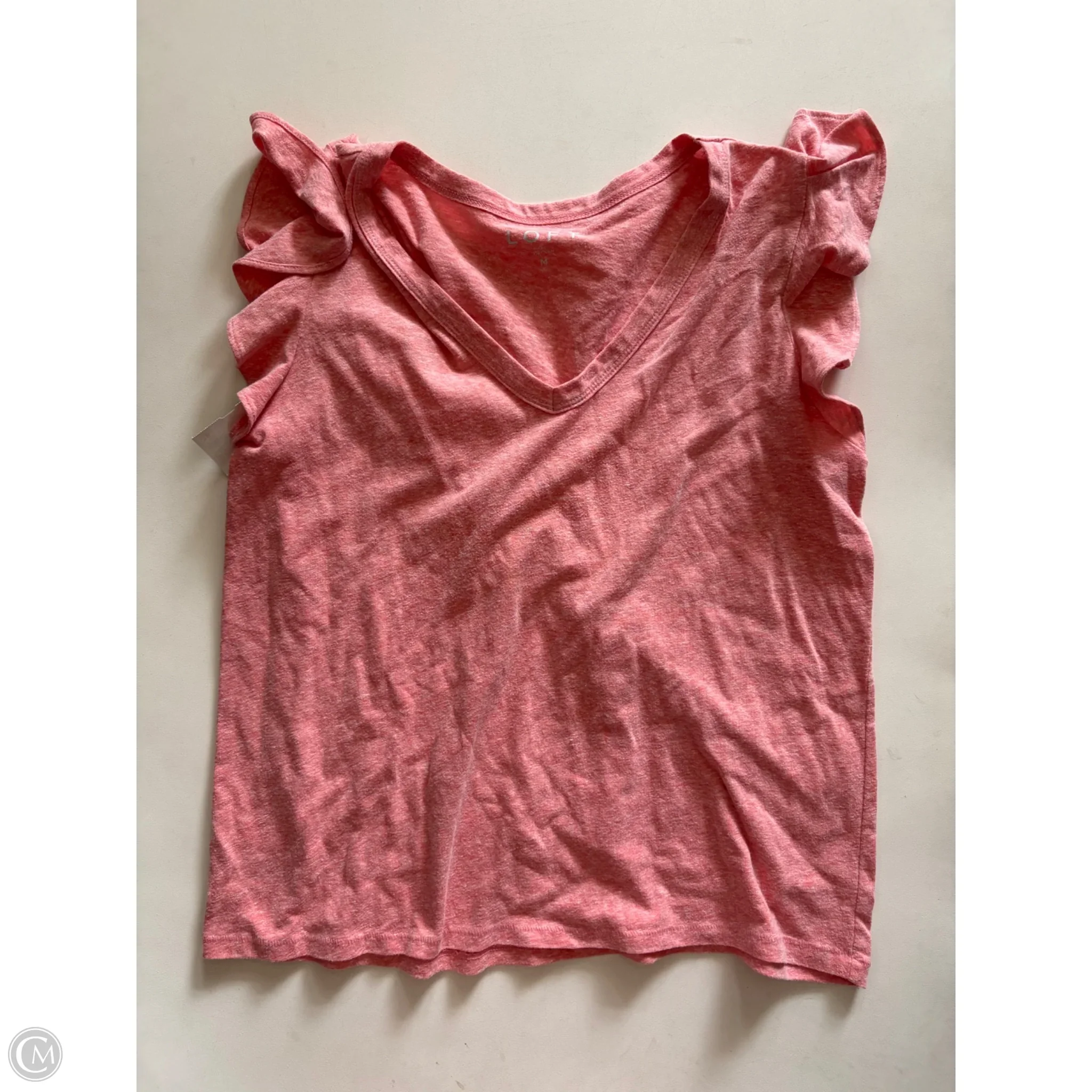 Top Short Sleeve By Loft In Orange, Size: M - Image 1