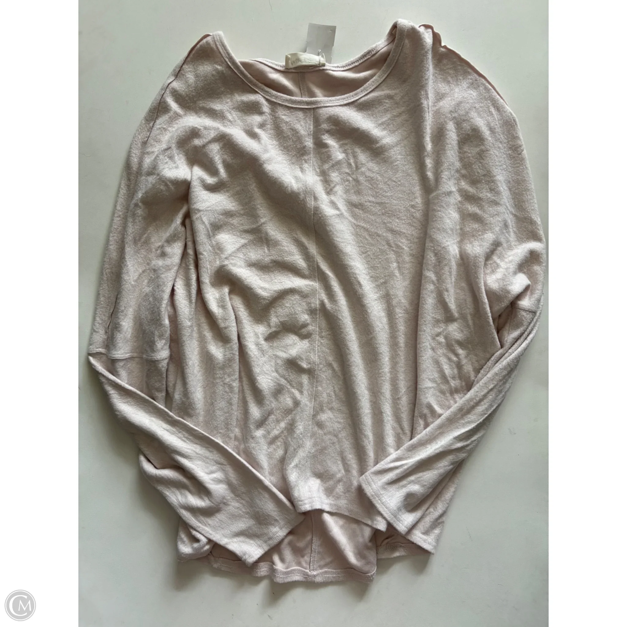 Top Long Sleeve By New In In Cream, Size: S - Image 1