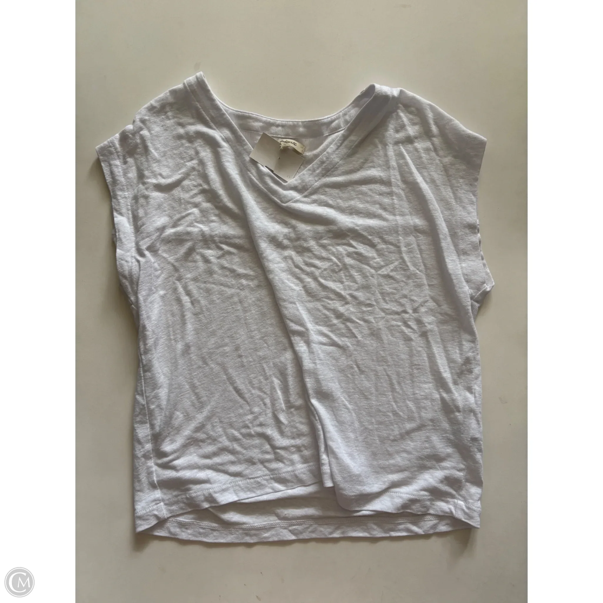 Top Short Sleeve By Madewell In White, Size: Xs - Image 1