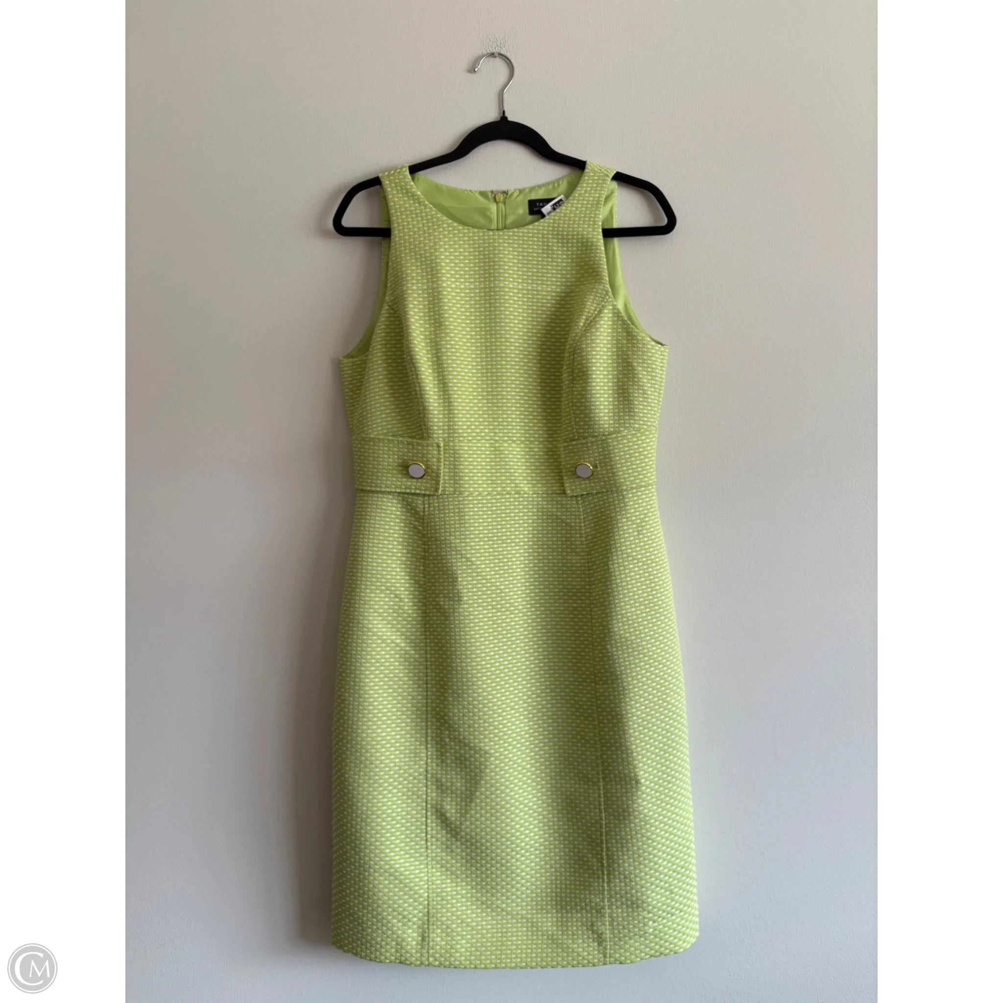 Dress Work By Tahari By Arthur Levine In Green, Size: 10 - Image 1