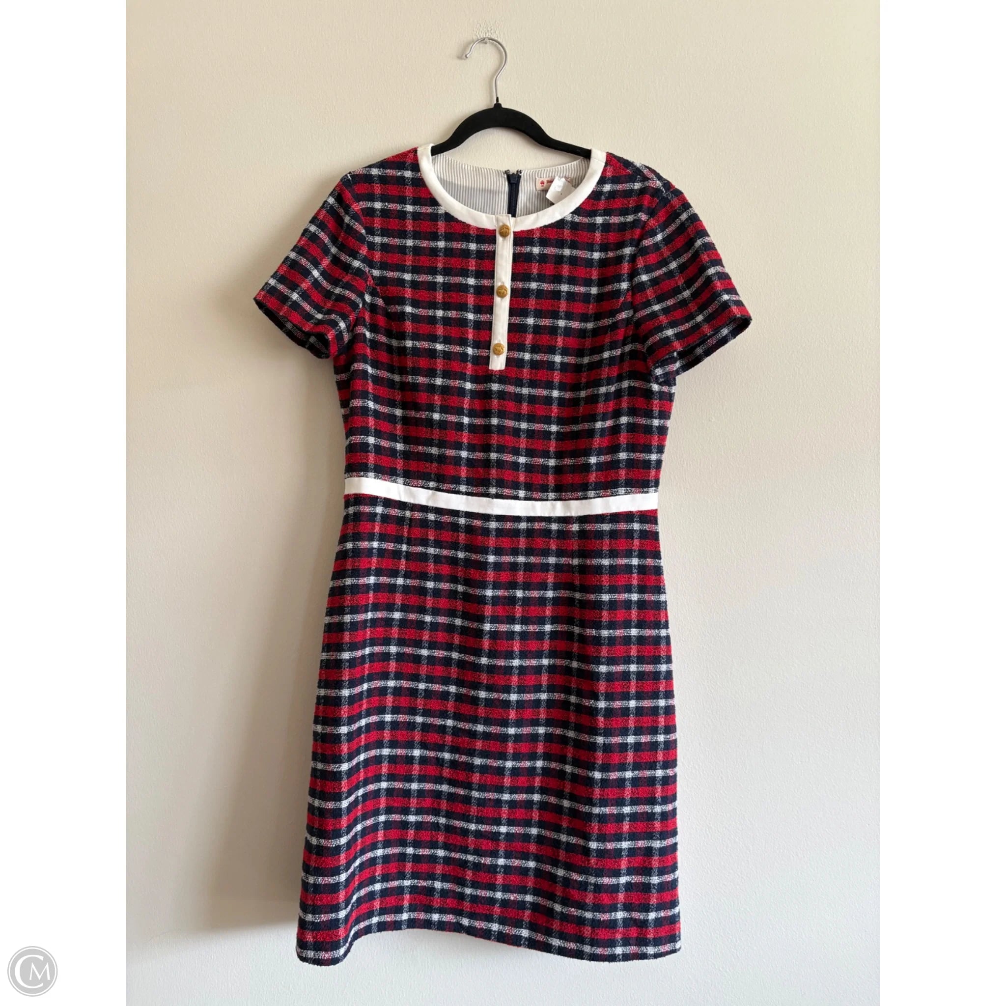 Dress Work By Brooks Brothers In Plaid Pattern, Size: 12 - Image 1