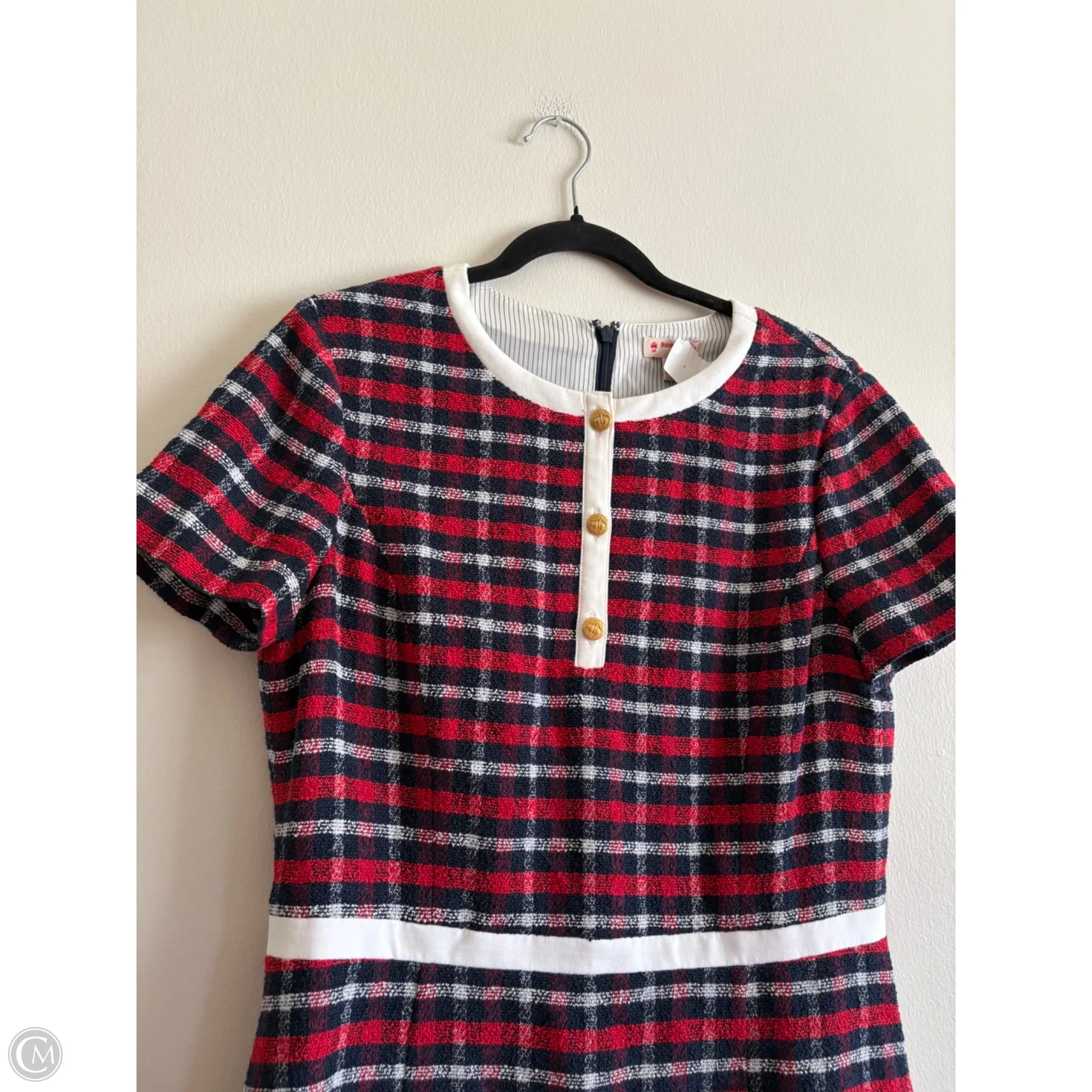 Dress Work By Brooks Brothers In Plaid Pattern, Size: 12 - Image 3