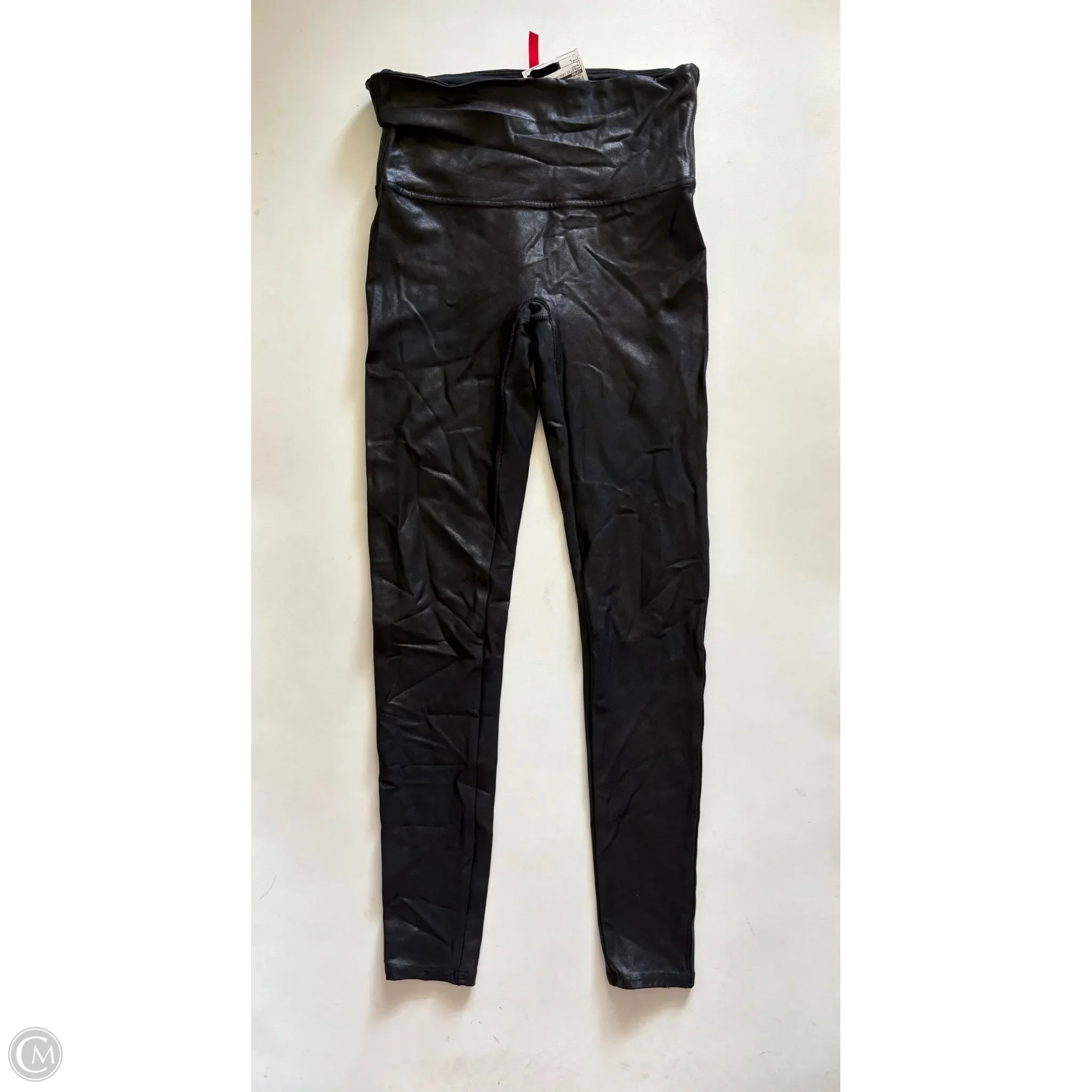Athletic Leggings By Spanx In Black, Size: L