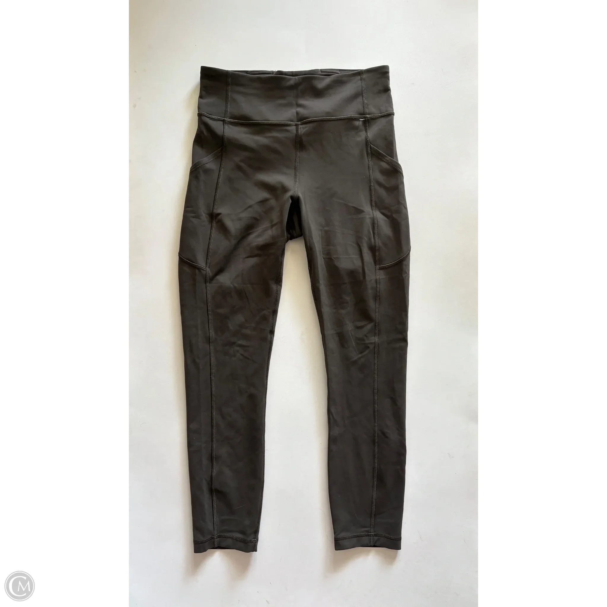Athletic Leggings By Lululemon In Green, Size: M