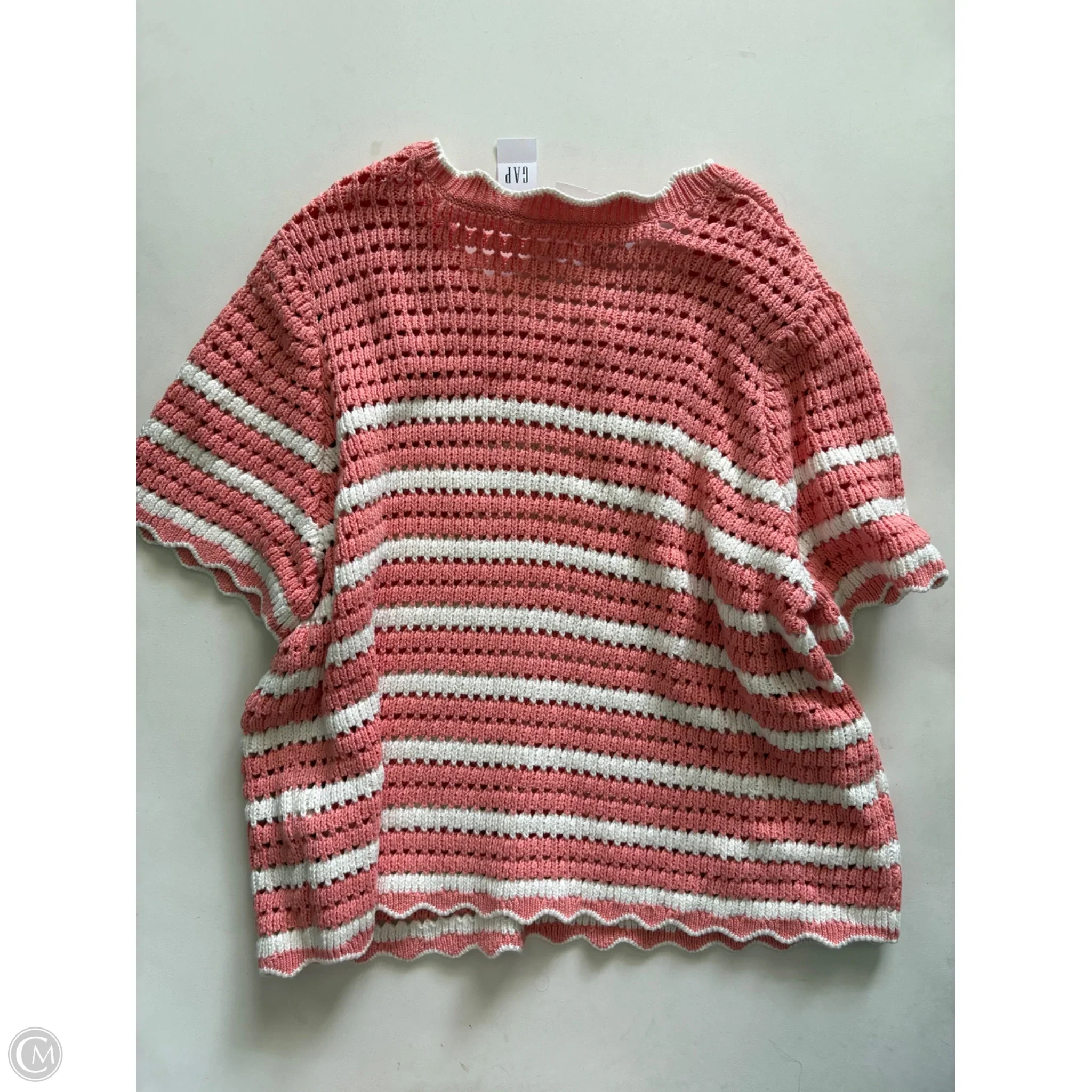 Sweater Short Sleeve By Gap In Orange, Size: Xl - Image 2