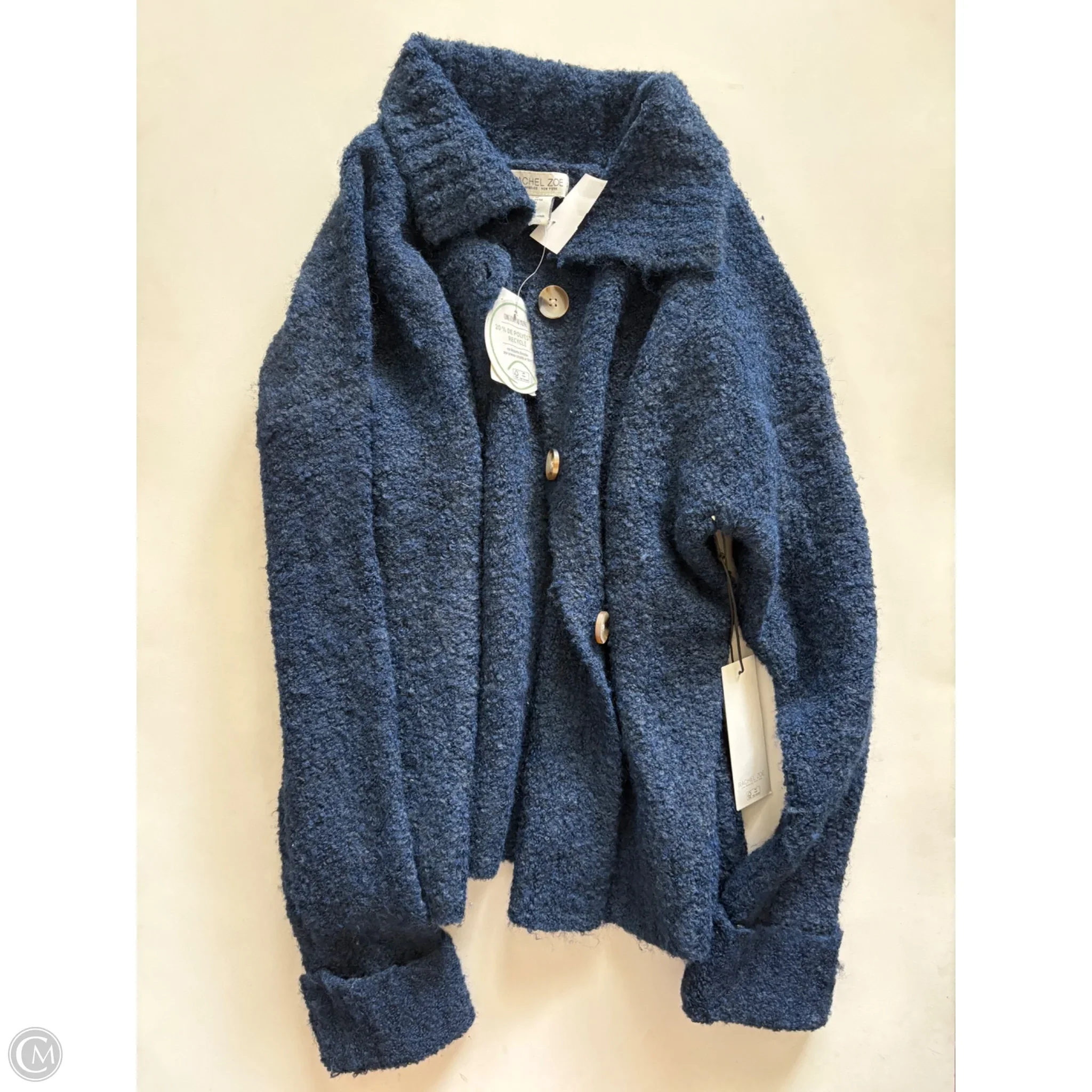 Sweater Cardigan By Rachel Zoe In Navy, Size: M - Image 1