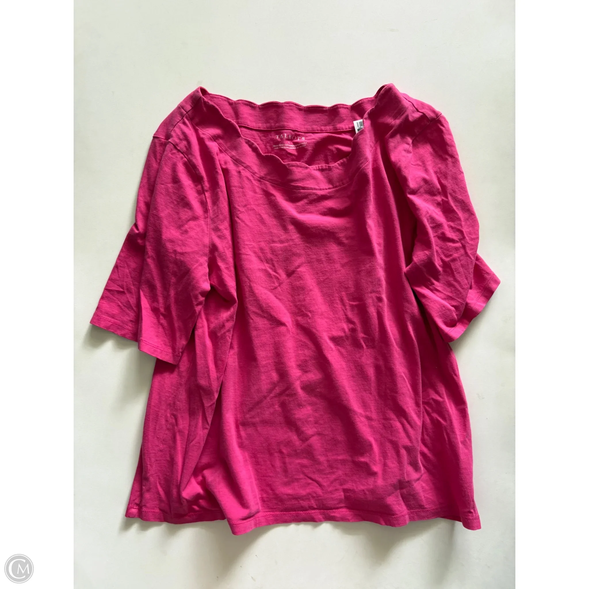 Top Short Sleeve By Talbots In Pink, Size: L - Image 1