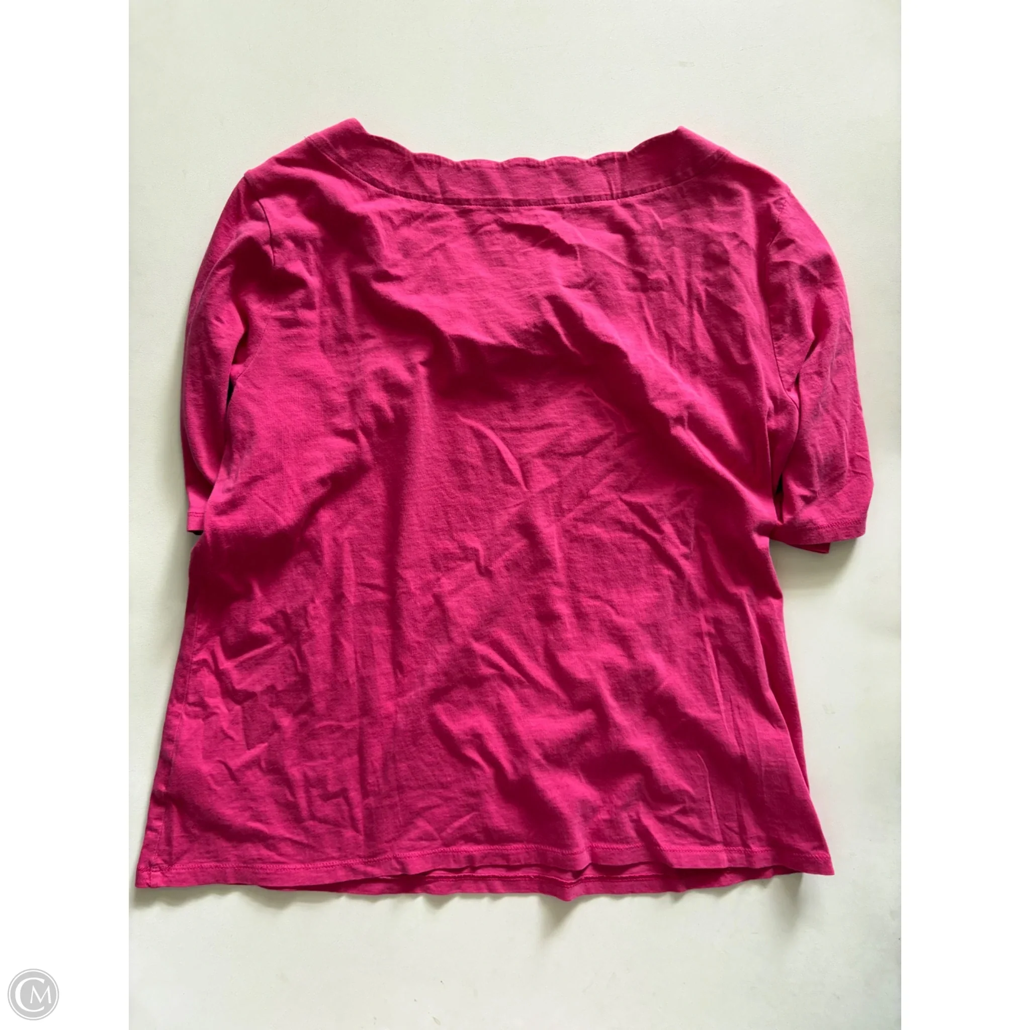 Top Short Sleeve By Talbots In Pink, Size: L - Image 2