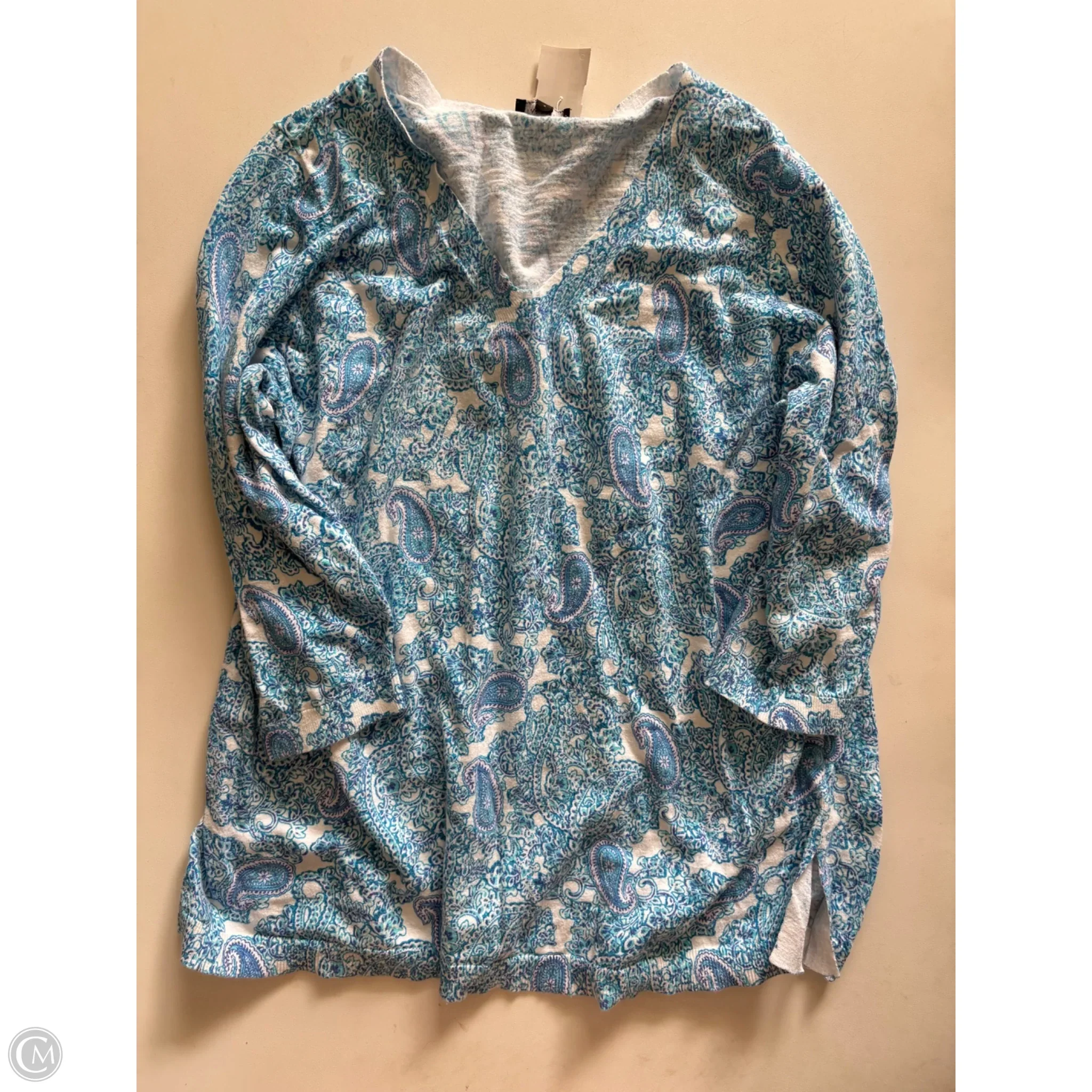 Sweater By Talbots In Blue, Size: 1x - Image 1