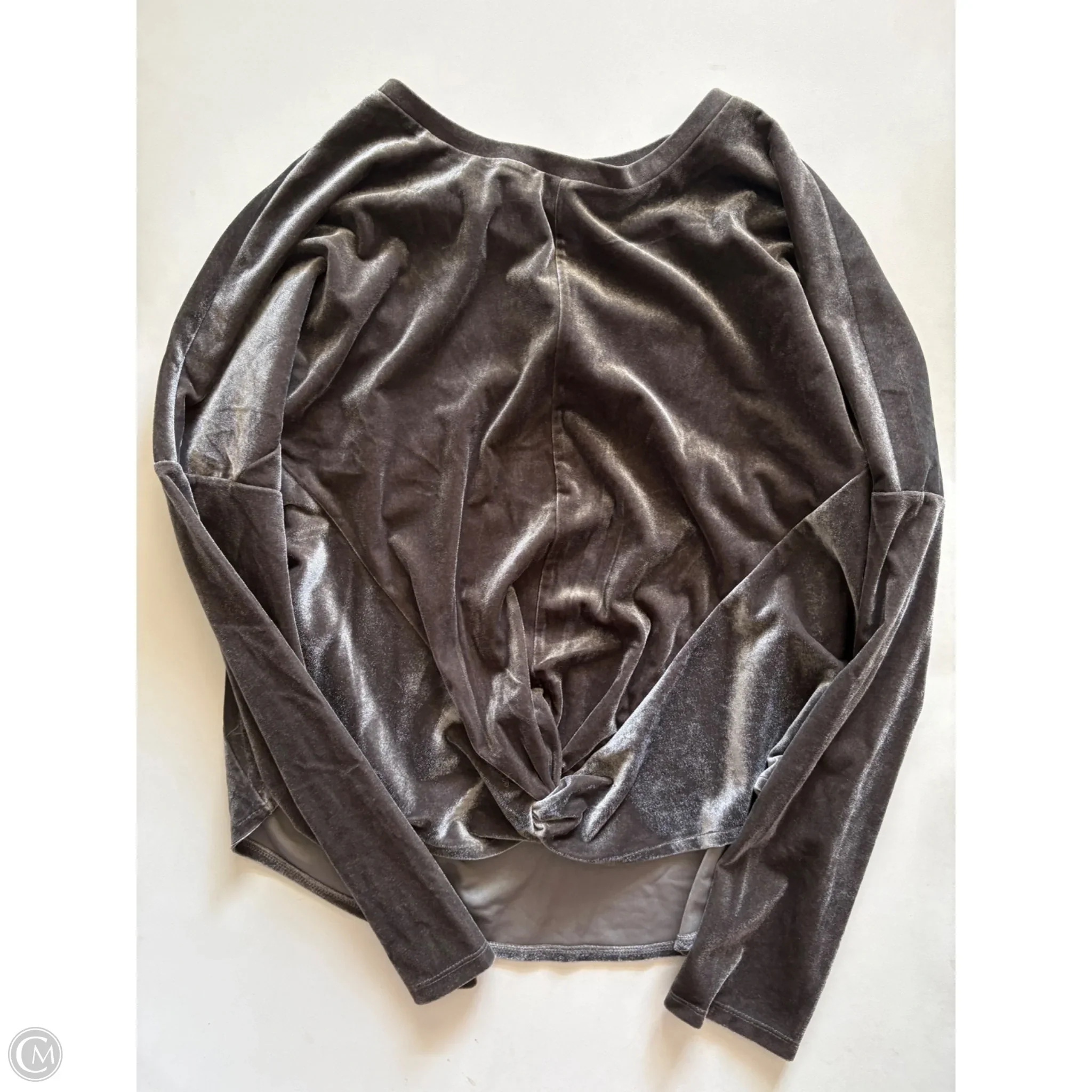 Top Long Sleeve By Ellen Tracy In Grey, Size: Xl - Image 1