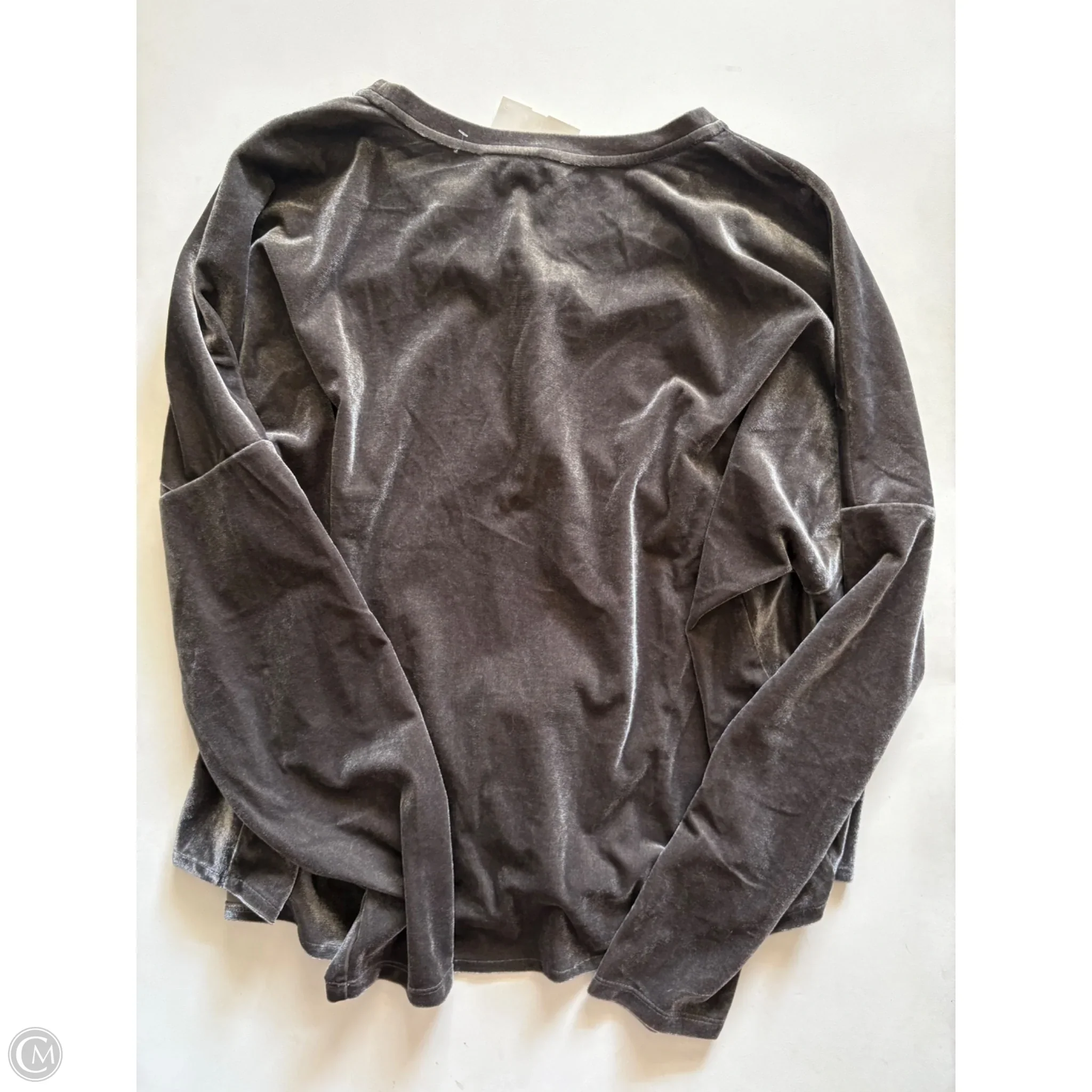 Top Long Sleeve By Ellen Tracy In Grey, Size: Xl - Image 2