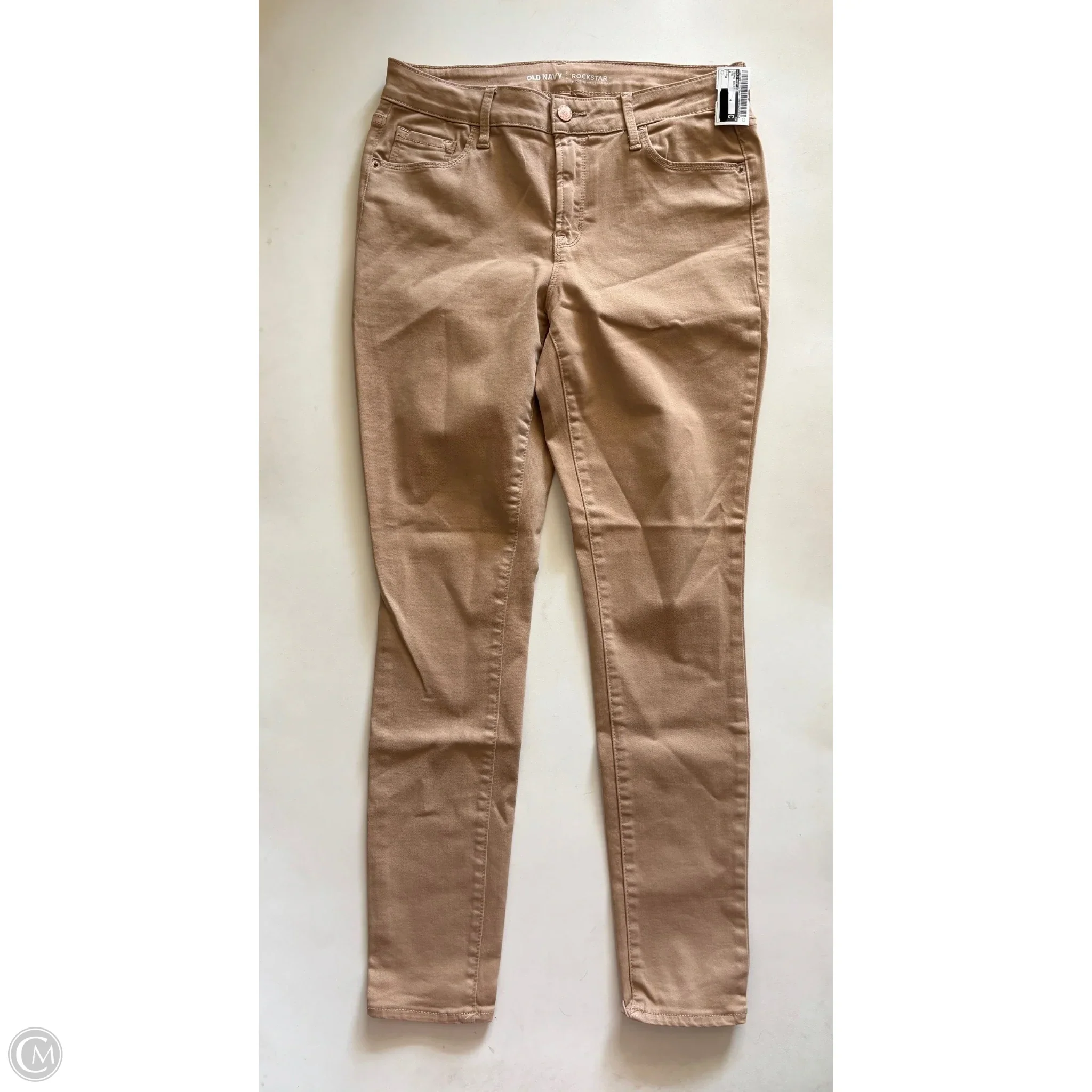 Jeans Skinny By Old Navy In Tan, Size: 8 - Image 1