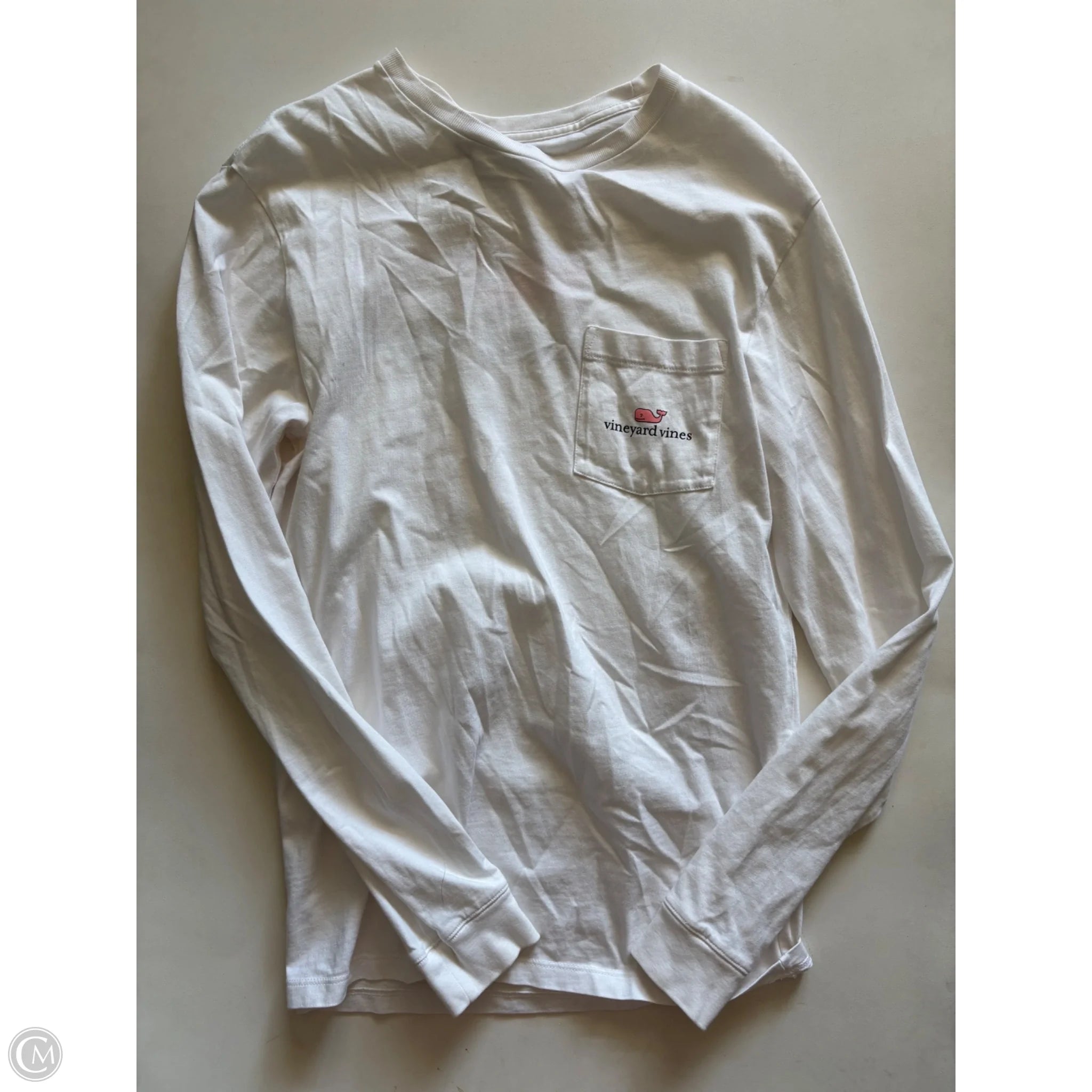 Top Long Sleeve By Vineyard Vines In White, Size: Xs - Image 1