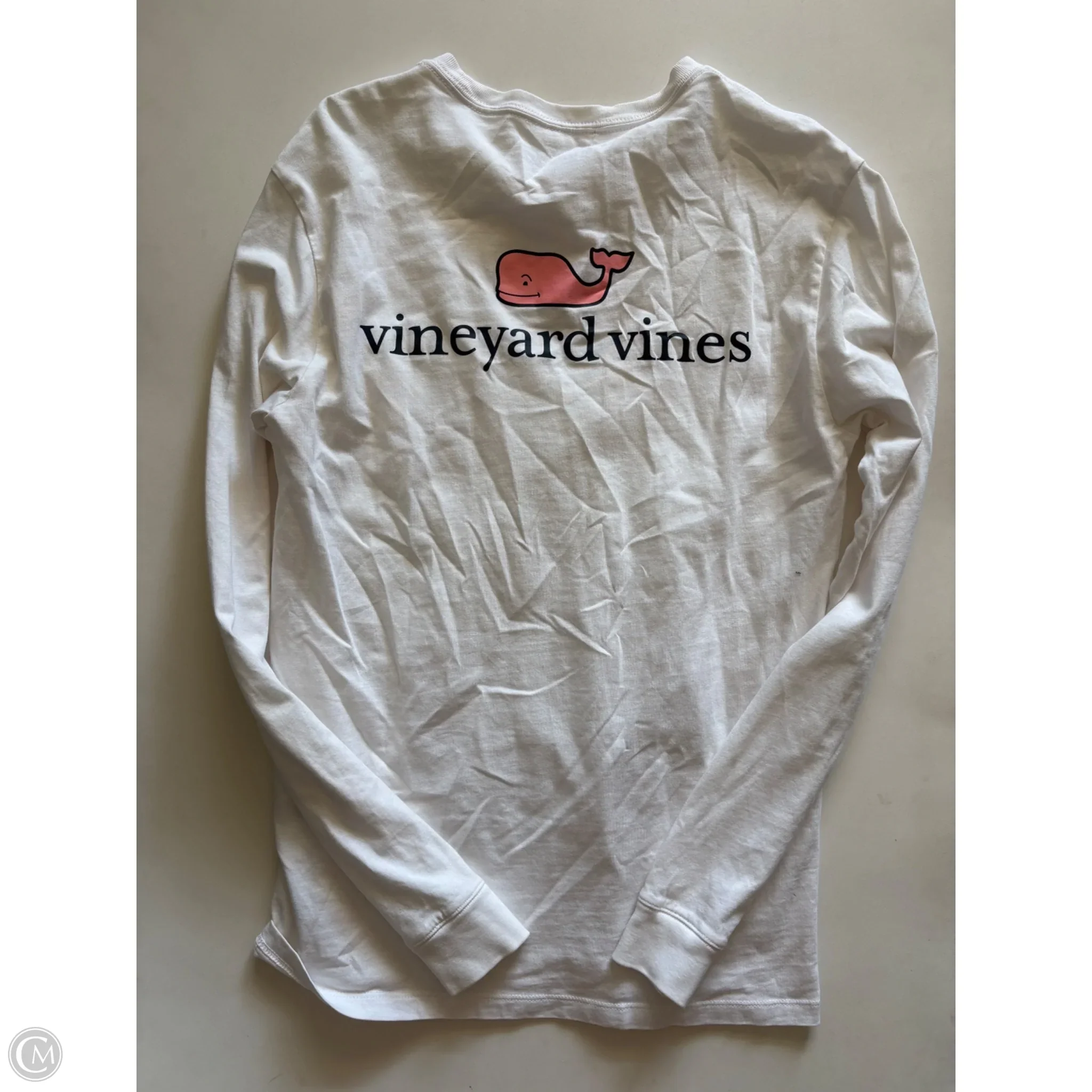 Top Long Sleeve By Vineyard Vines In White, Size: Xs - Image 2