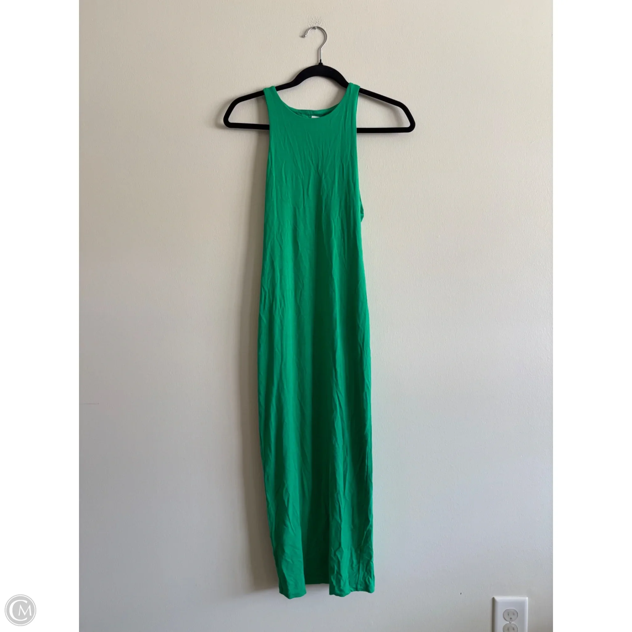 Dress Casual Maxi By Good American In Green, Size: 2 - Image 1