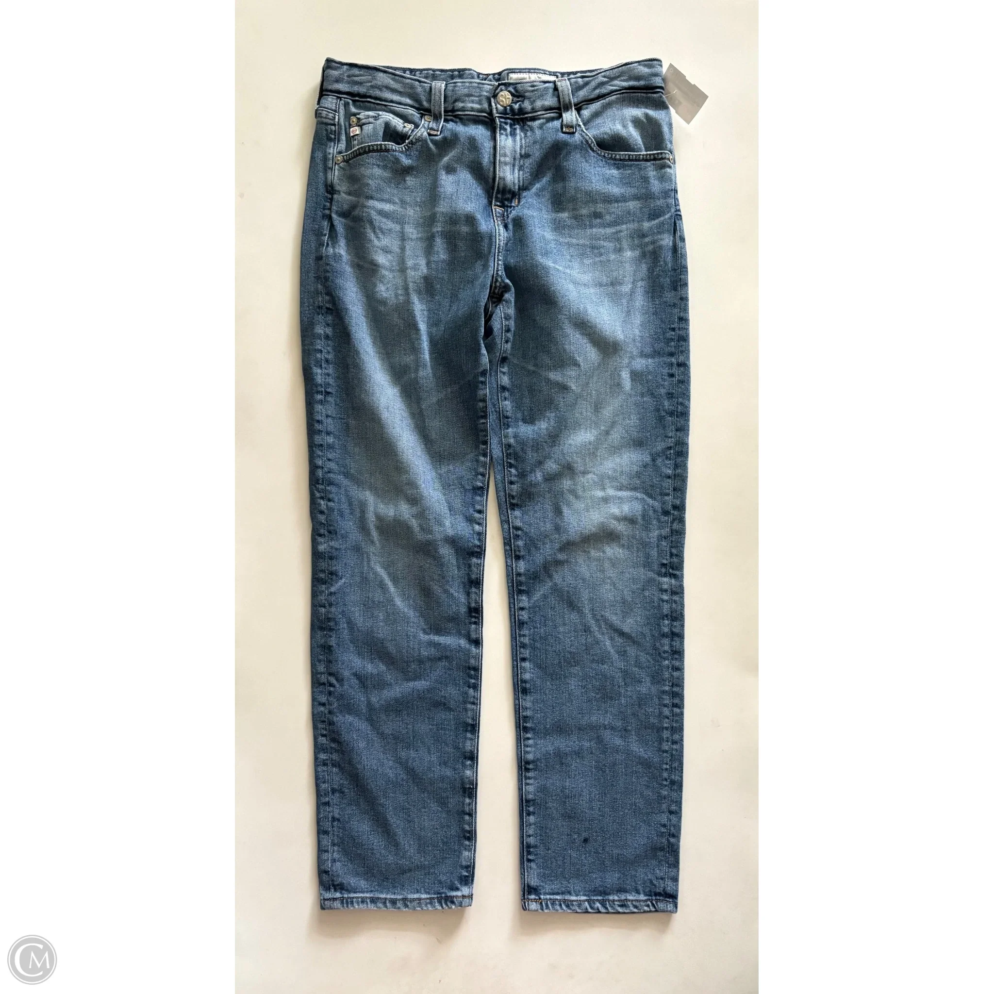 Jeans Straight By Ag Jeans In Blue, Size: 4 - Image 1