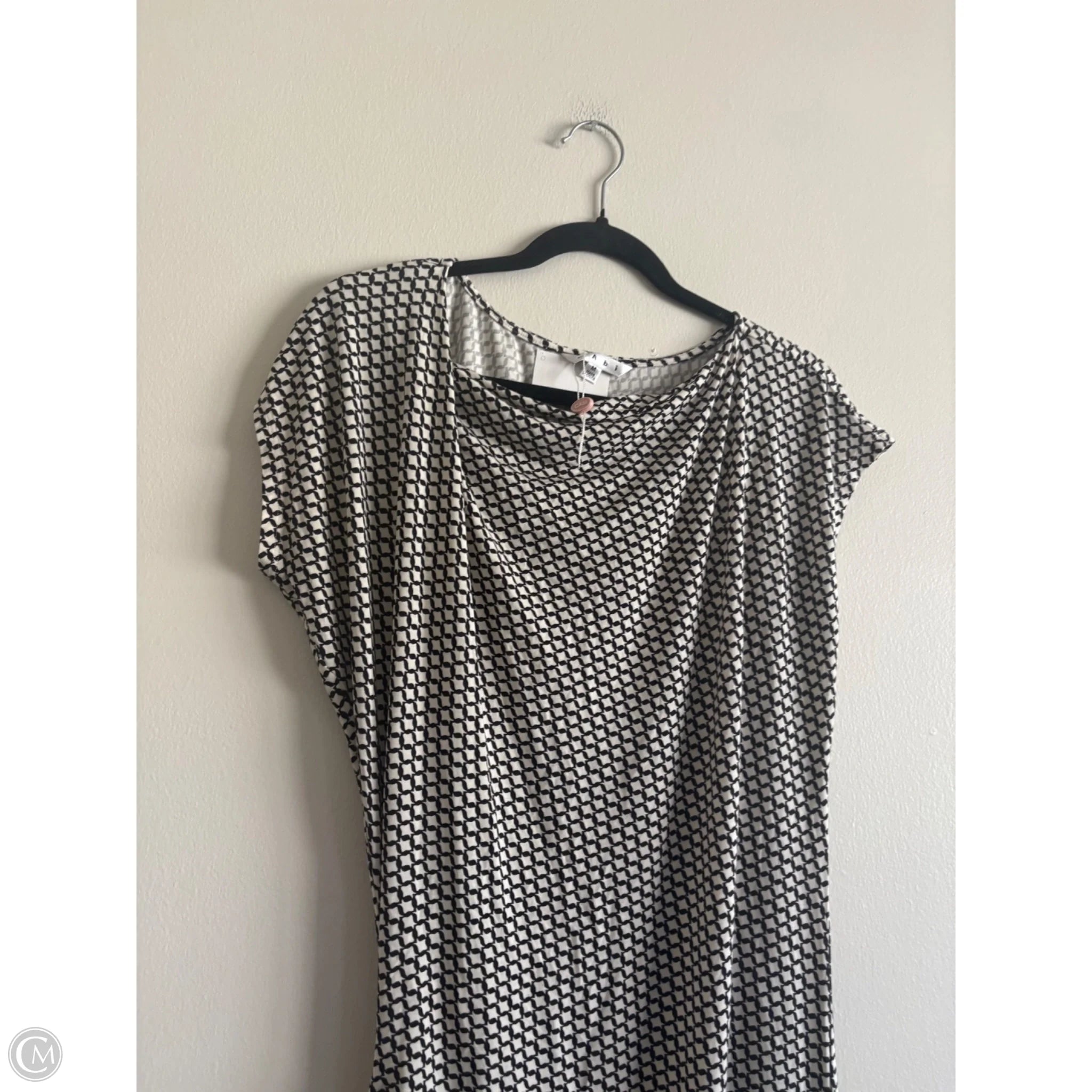 Dress Casual Maxi By Cabi In Black & Cream, Size: M - Image 3