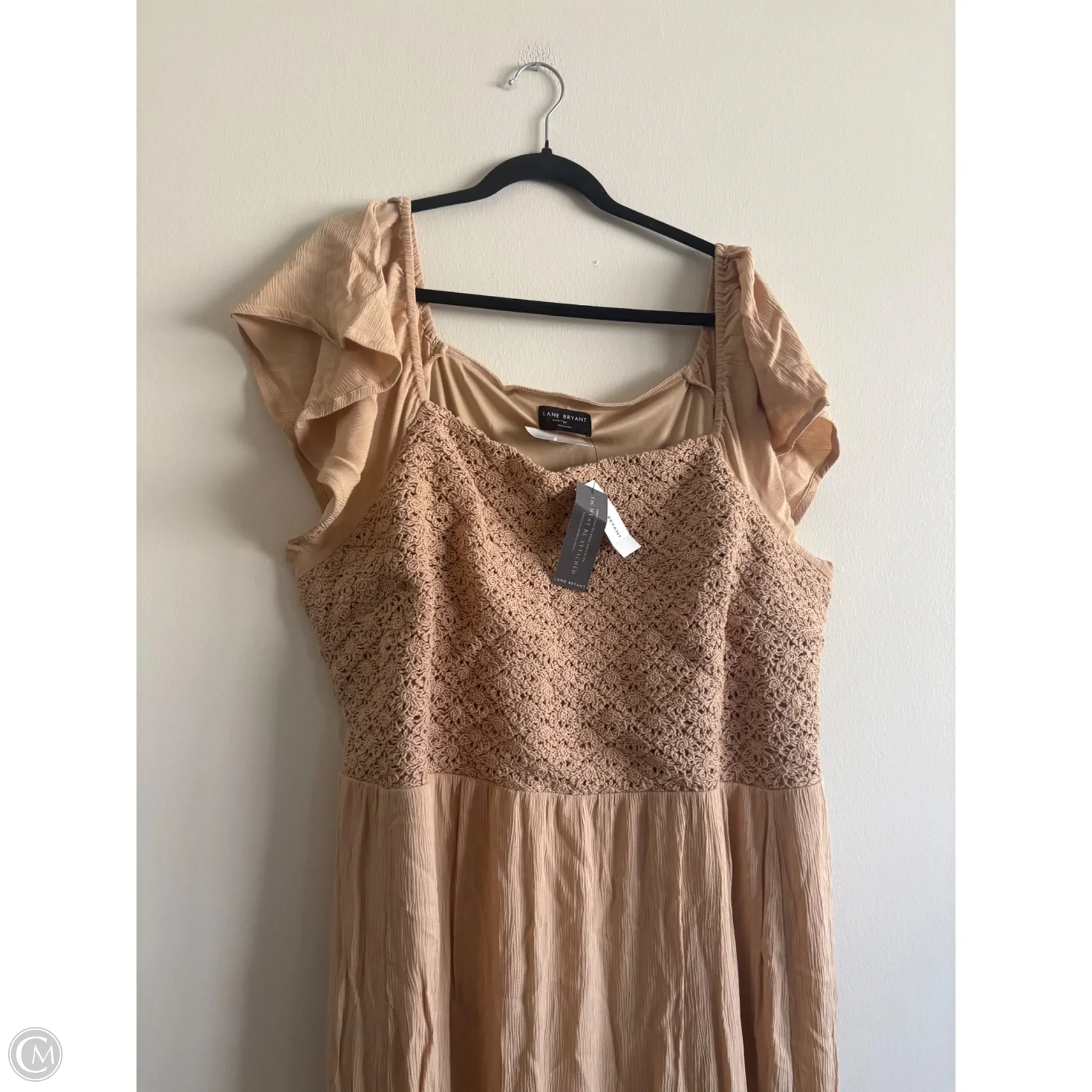 Dress Casual Maxi By Lane Bryant In Tan, Size: 24 - Image 3