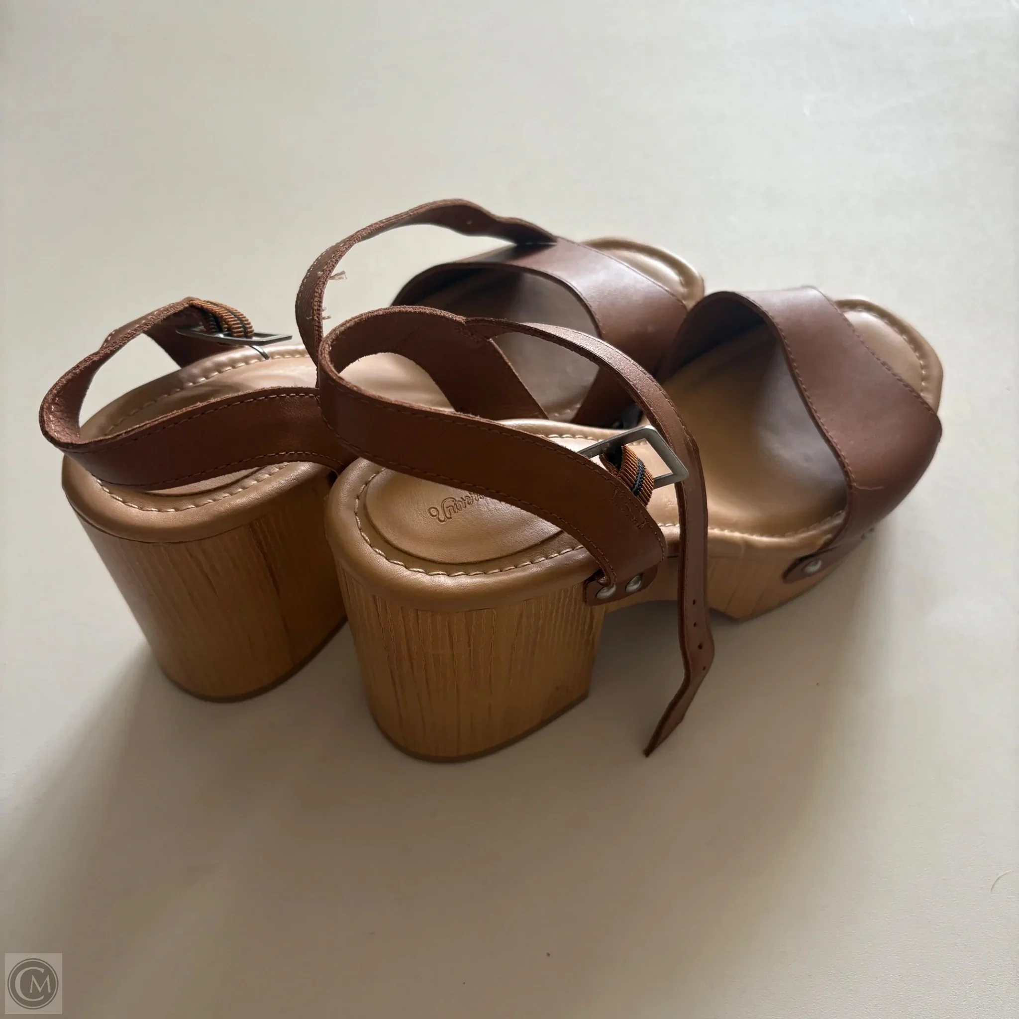 Shoes Heels Block By Universal Thread In Brown, Size: 8.5 - Image 2