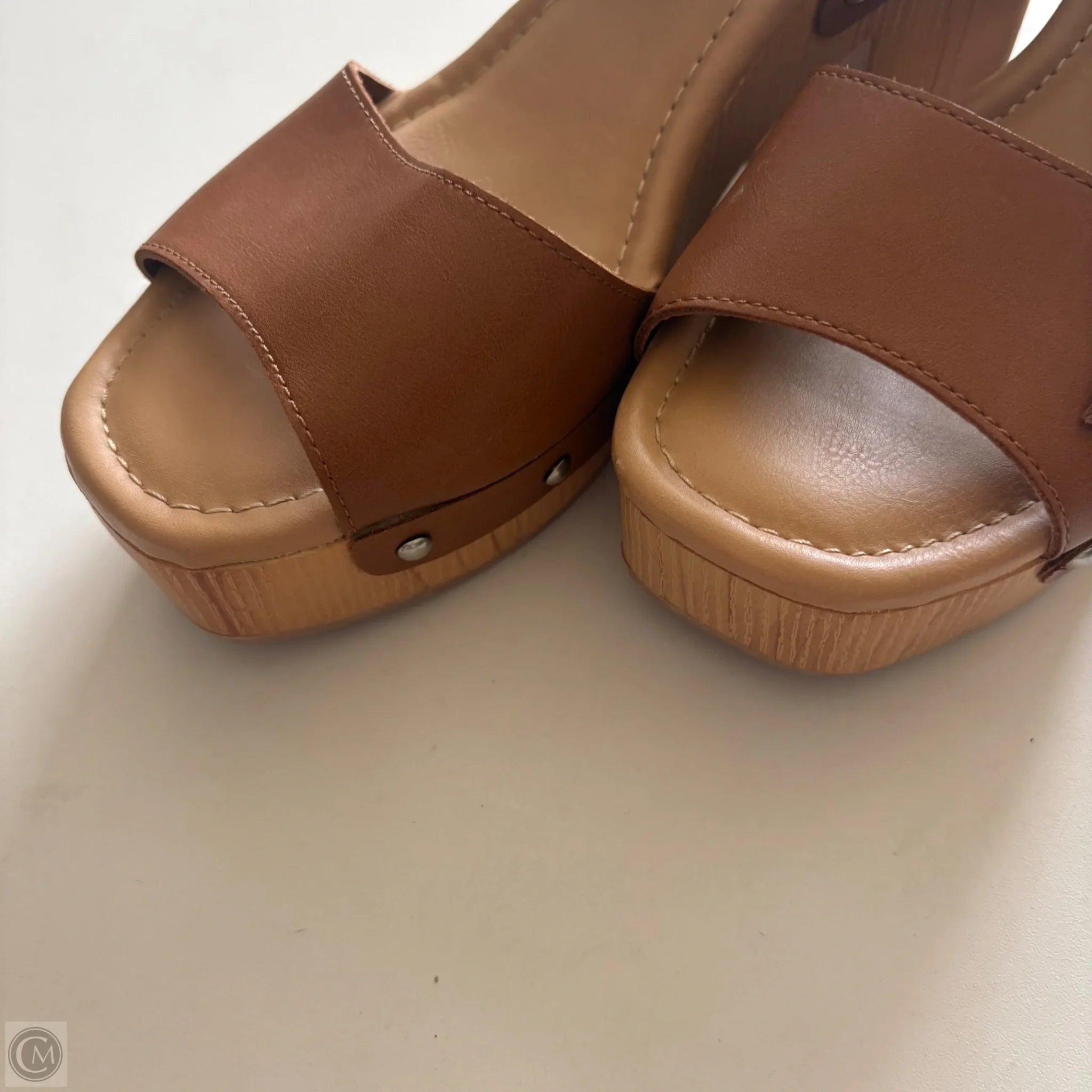 Shoes Heels Block By Universal Thread In Brown, Size: 8.5 - Image 3