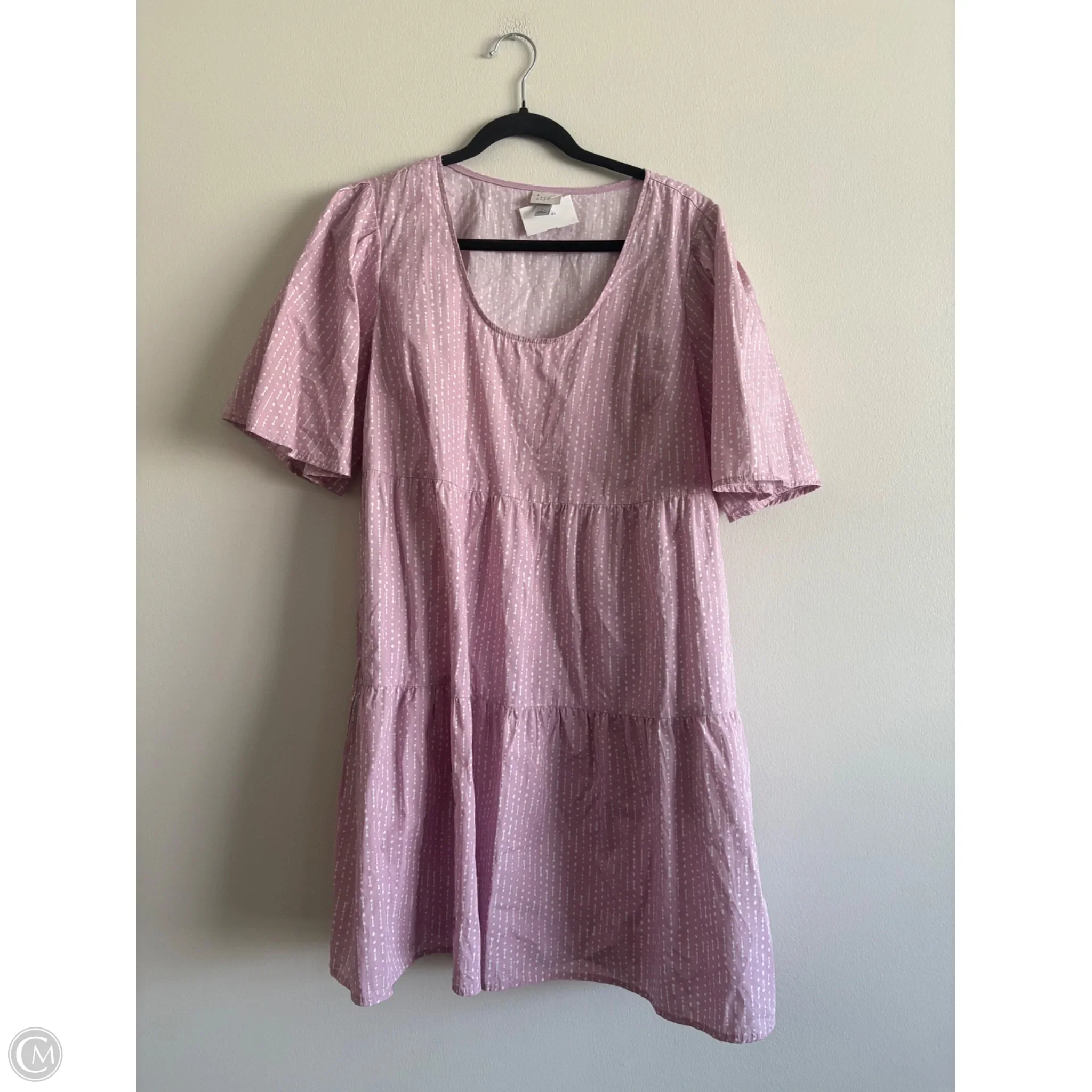 Dress Casual Midi By A New Day In Purple, Size: L - Image 1