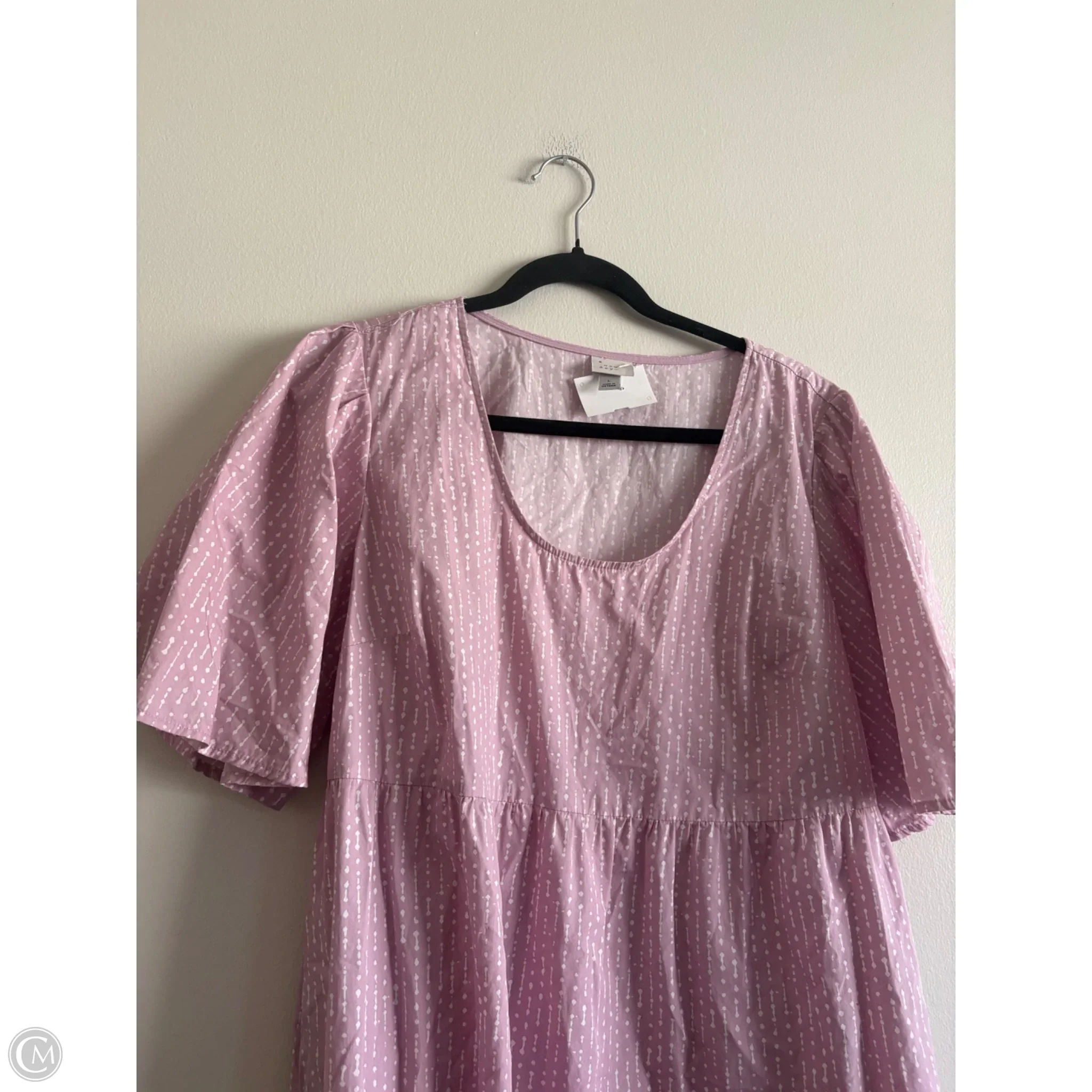 Dress Casual Midi By A New Day In Purple, Size: L - Image 3