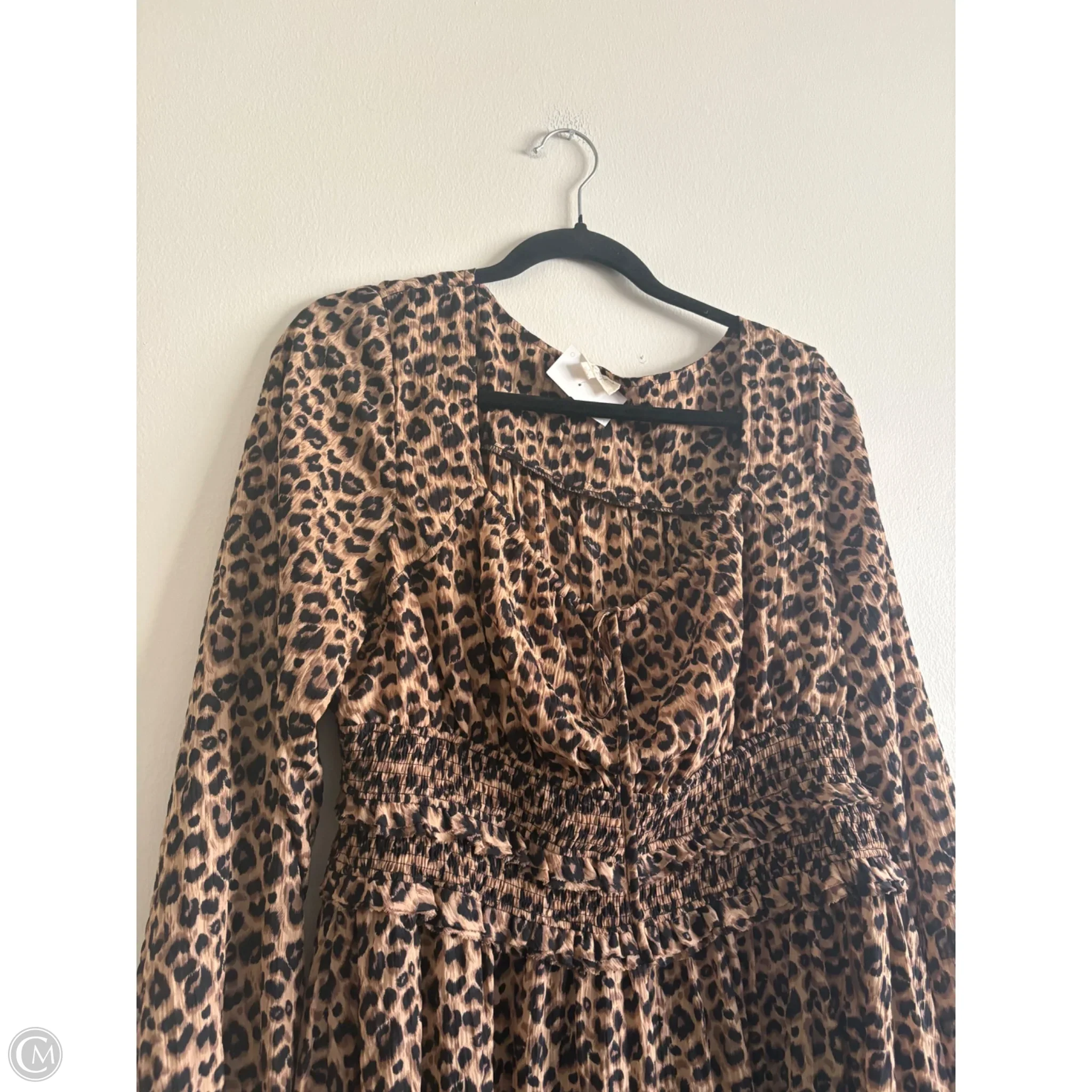 Dress Casual Midi By Oddi In Animal Print, Size: L - Image 3