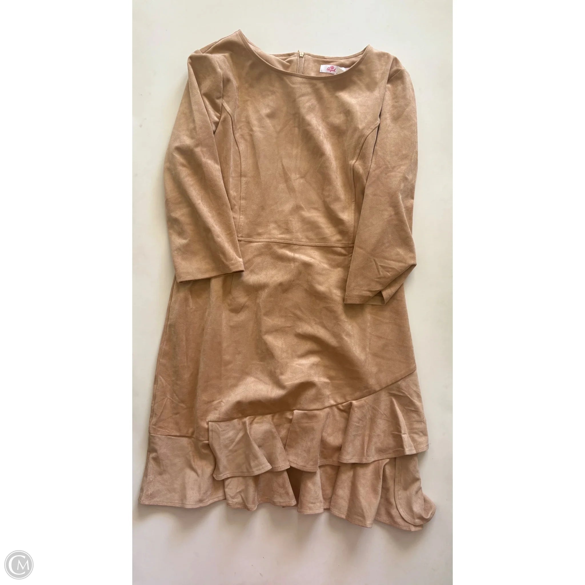 Dress Party Midi By Aryeh In Tan, Size: L - Image 1