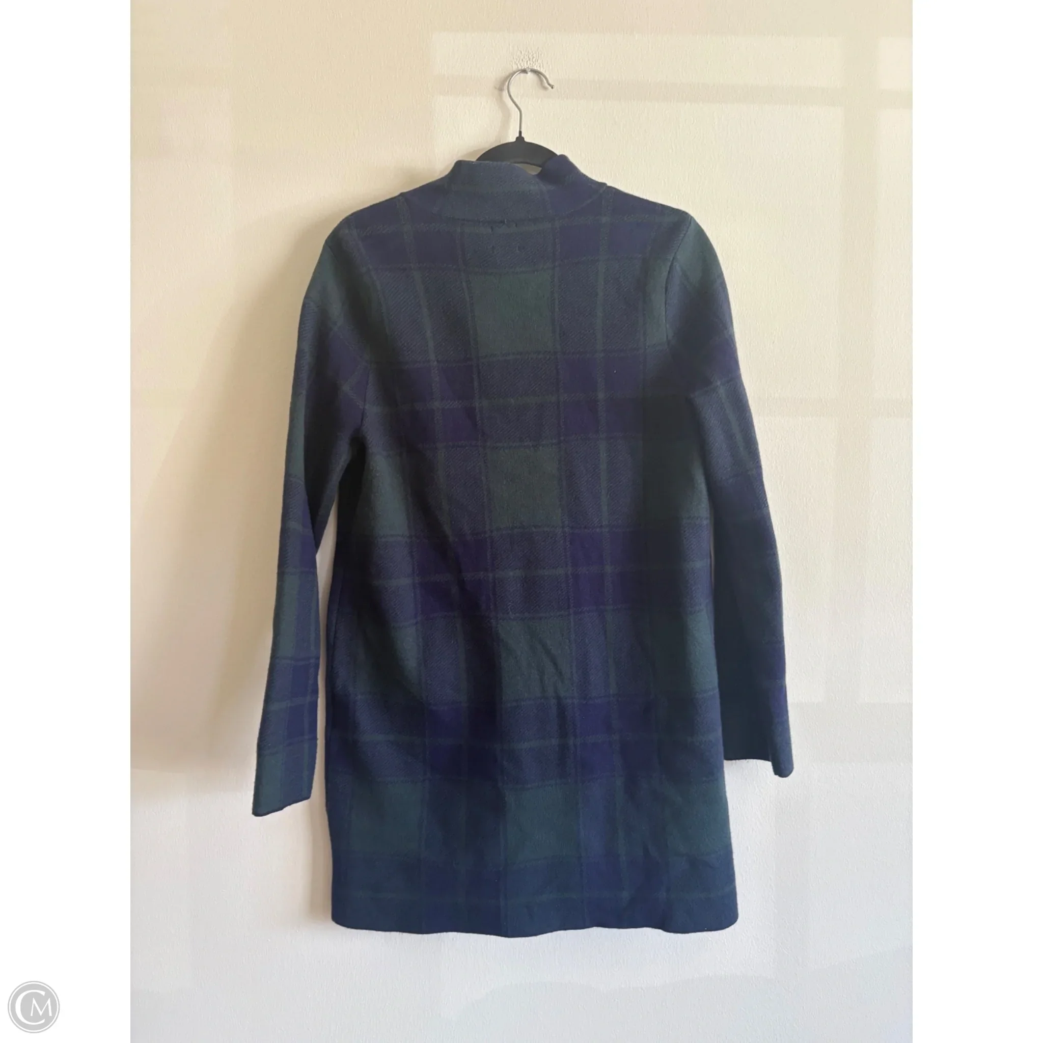 Coat Puffer & Quilted By Anne Klein In Plaid Pattern, Size: M - Image 2