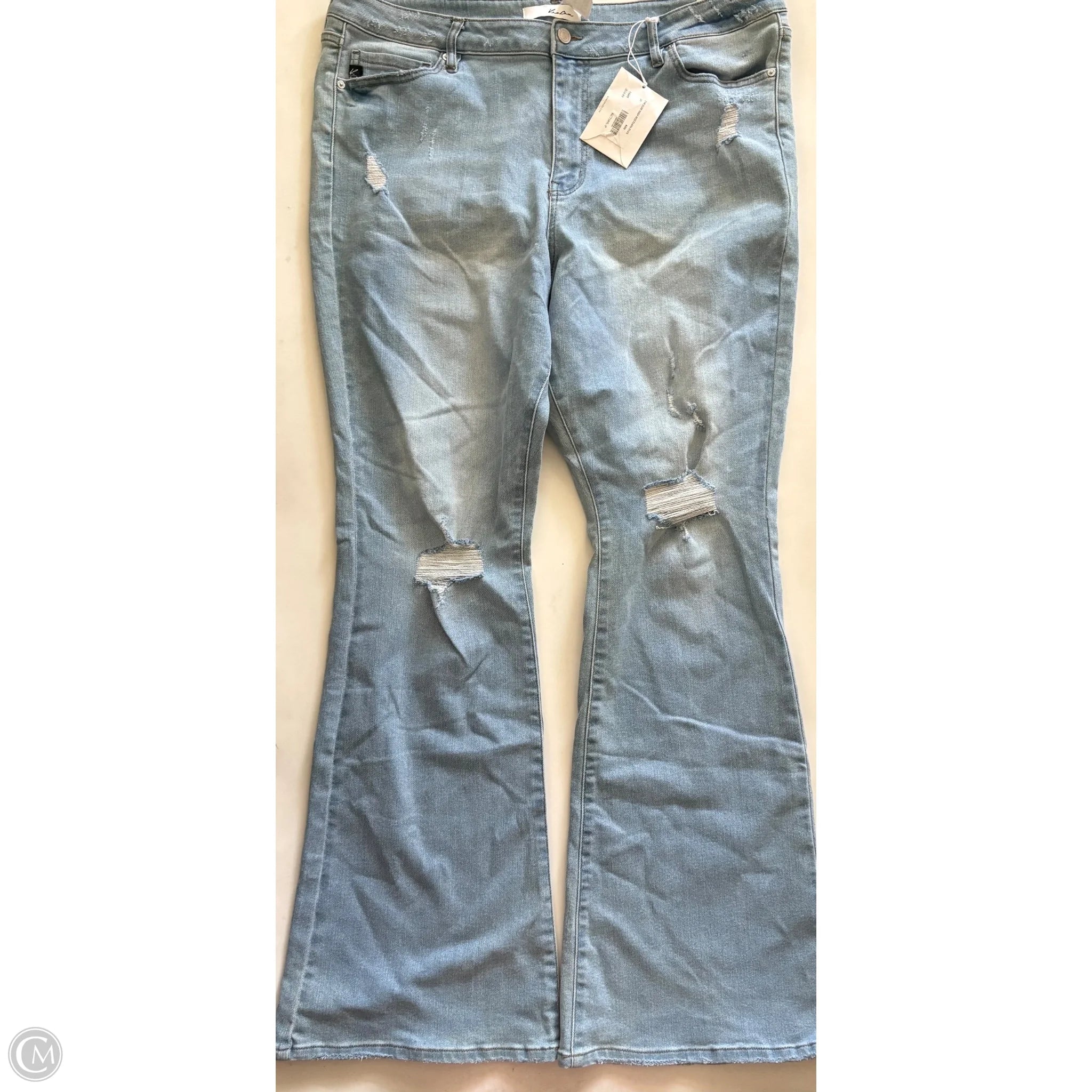 Jeans Wide Leg By Kancan In Blue, Size: 20 - Image 1
