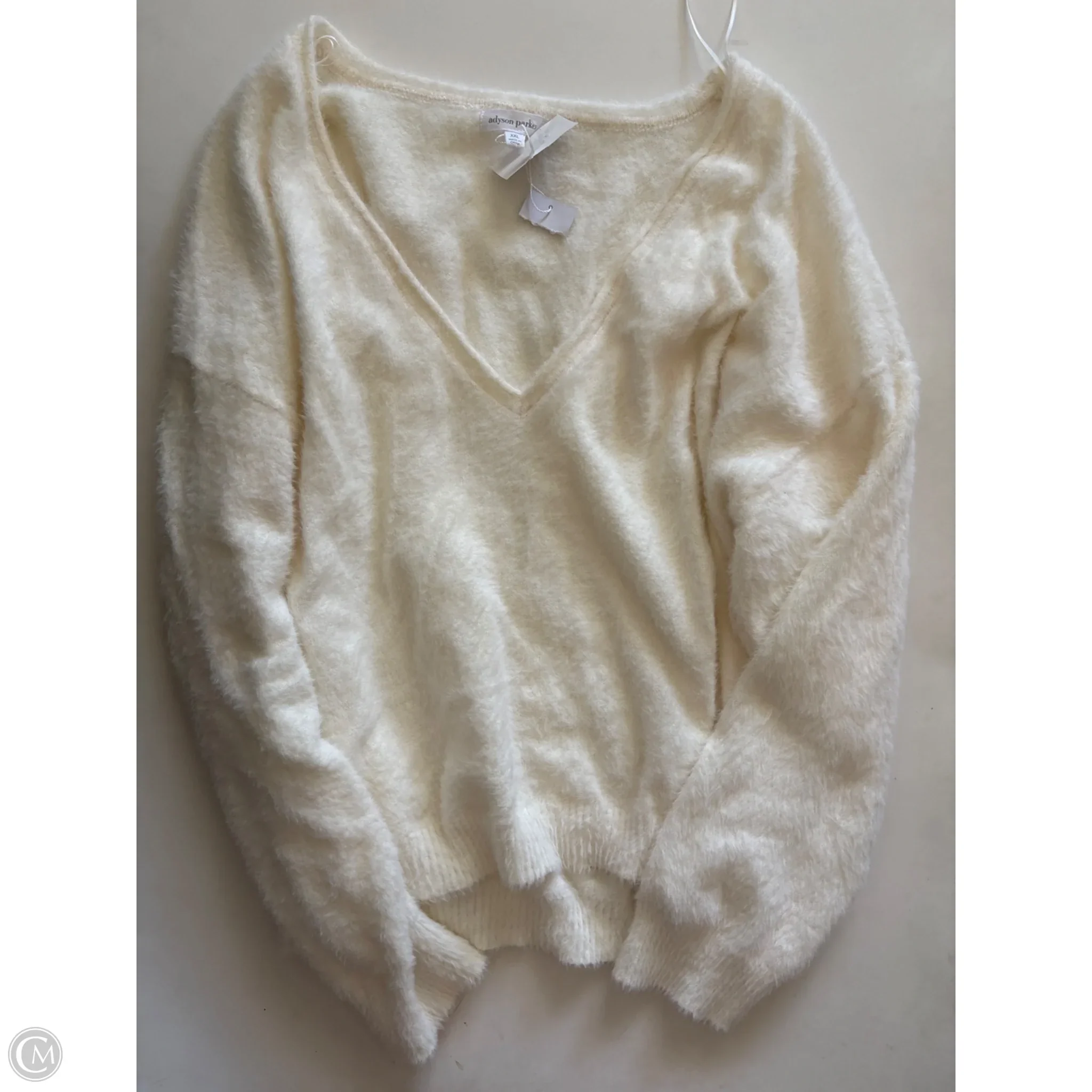 Sweater By Adyson Parker In Cream, Size: 2x - Image 1